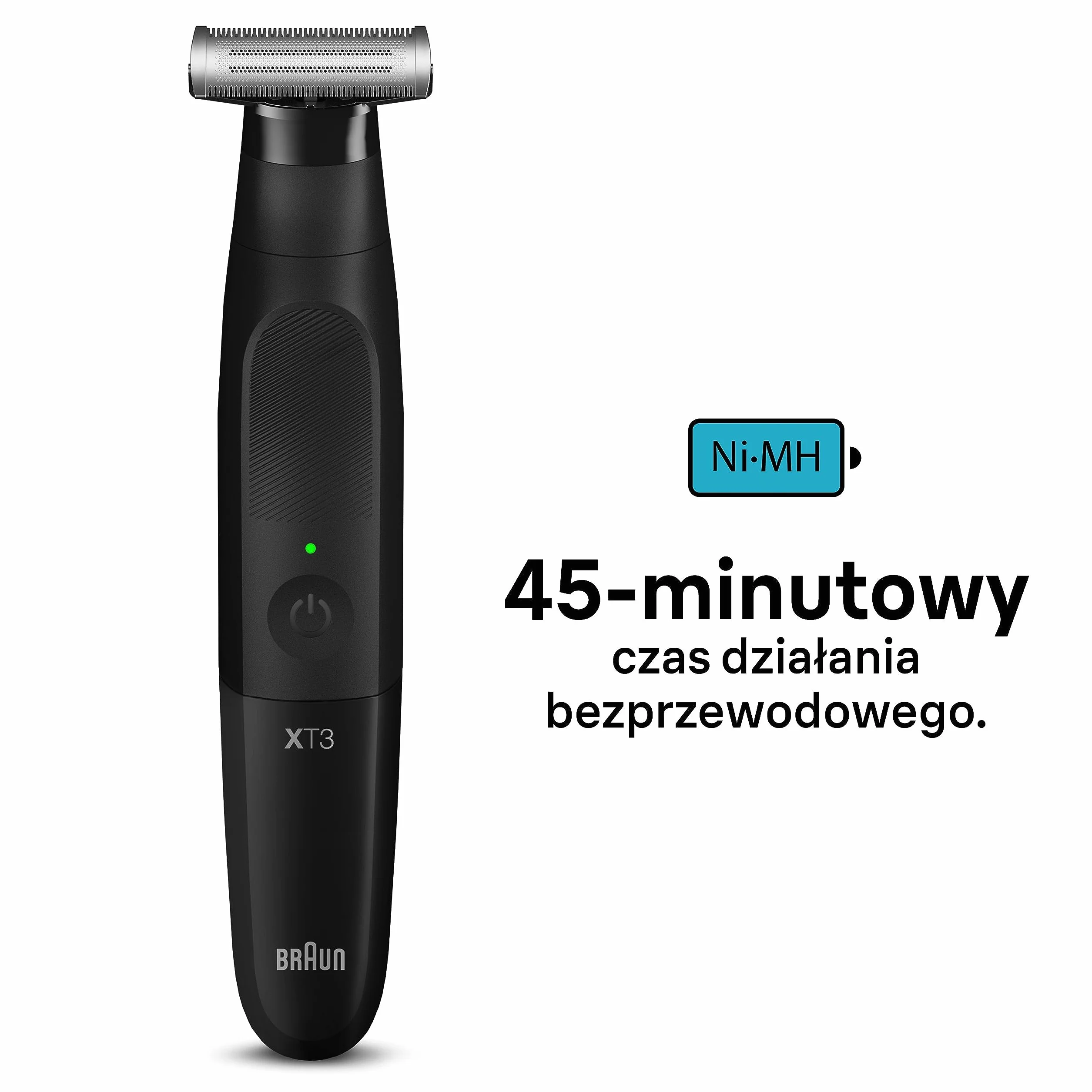 Braun Series X, hybrydowy elektryczny męski trymer do brody i golarka do ciała, Ostrze 4D, SkinShield, wodoodporny, bezprzewodowy XT3100