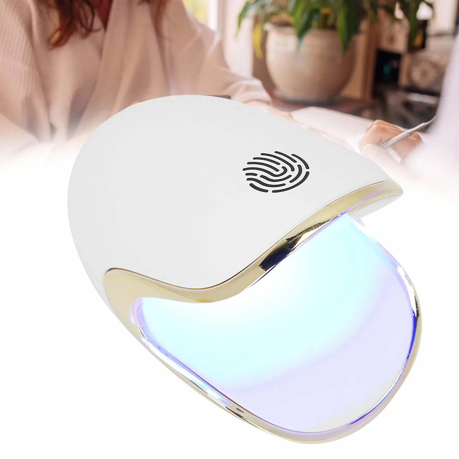 Lampa UV LED Mini do Paznokci - Przenośna Suszarka na Jeden Palec, Maszyna do Utwardzania Żelu UV, 6W