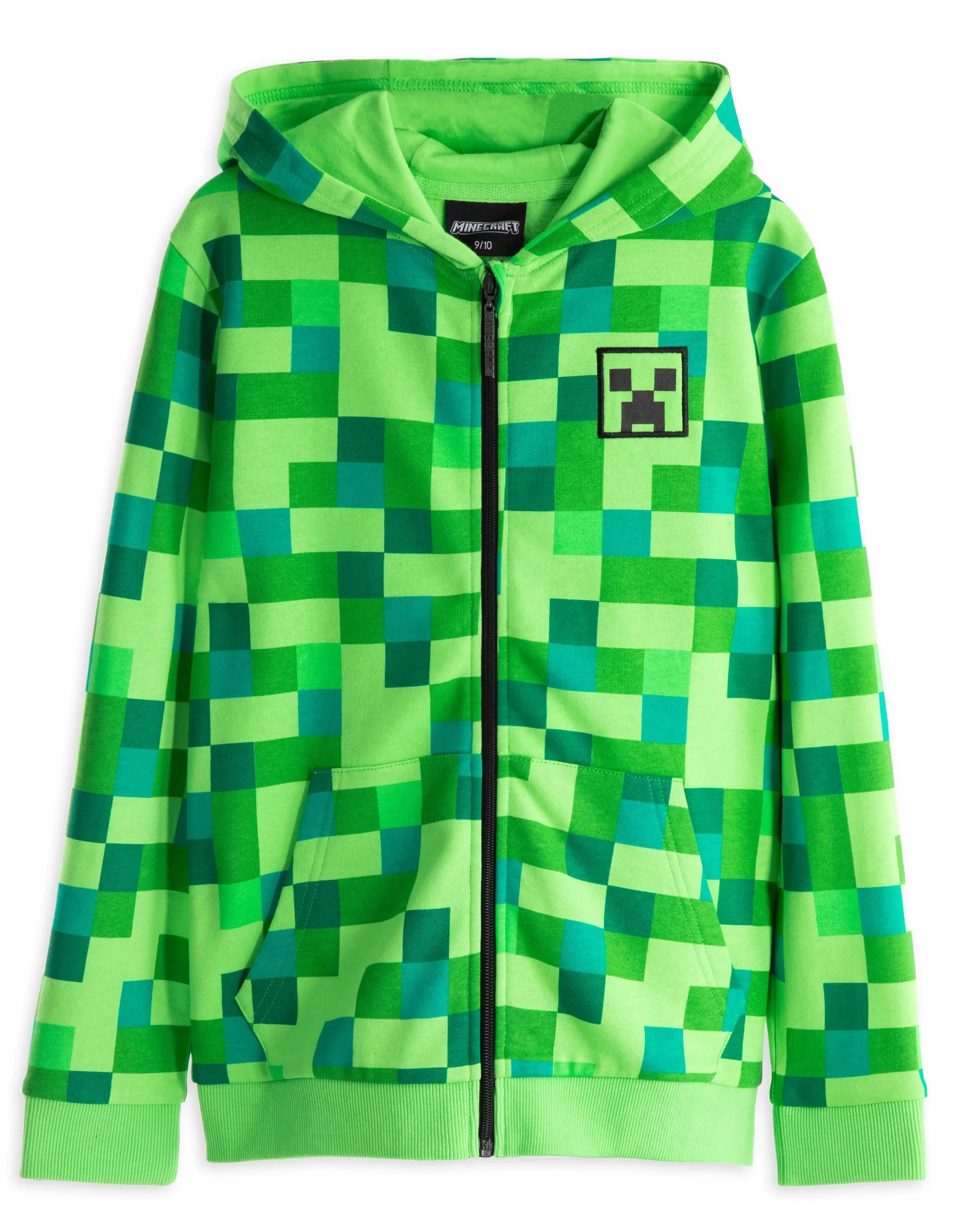 Minecraft bluzy chłopców dzieci zamek błyskawiczny z kapturem