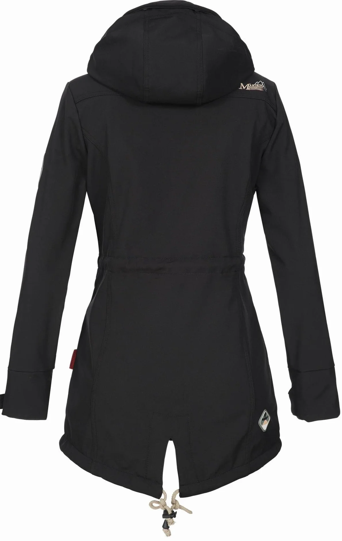 MARIKOO damska kurtka zimowa, zimowy płaszcz outdoorowy, wodoodporny, Softshell B614