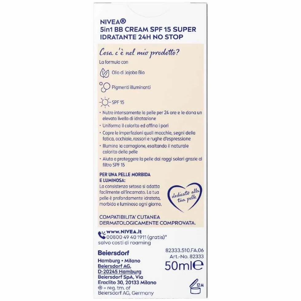 NIVEA BB Cream krem do twarzy dagcrème – Light SPF 10 50 ml