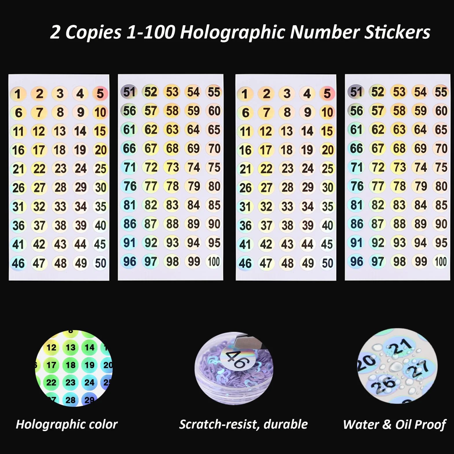 100 szt. Nail Art Display Tipsy do ćwiczeń paznokci z naklejkami z numerami Nail Art Display przezroczyste pałeczki do paznokci