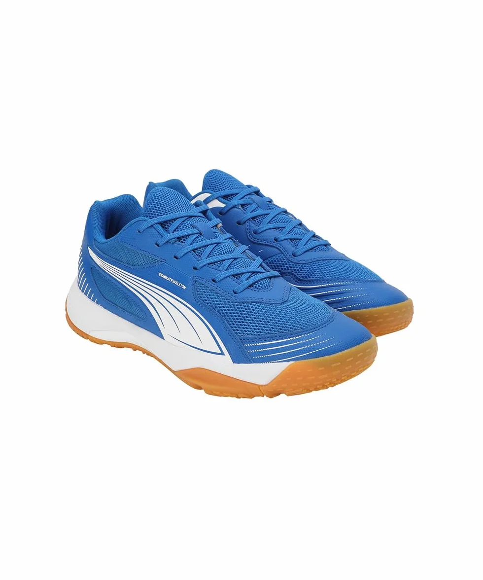 PUMA Solarflash Iii buty do hali unisex, Puma Team Royal PUMA biały, 42 EU