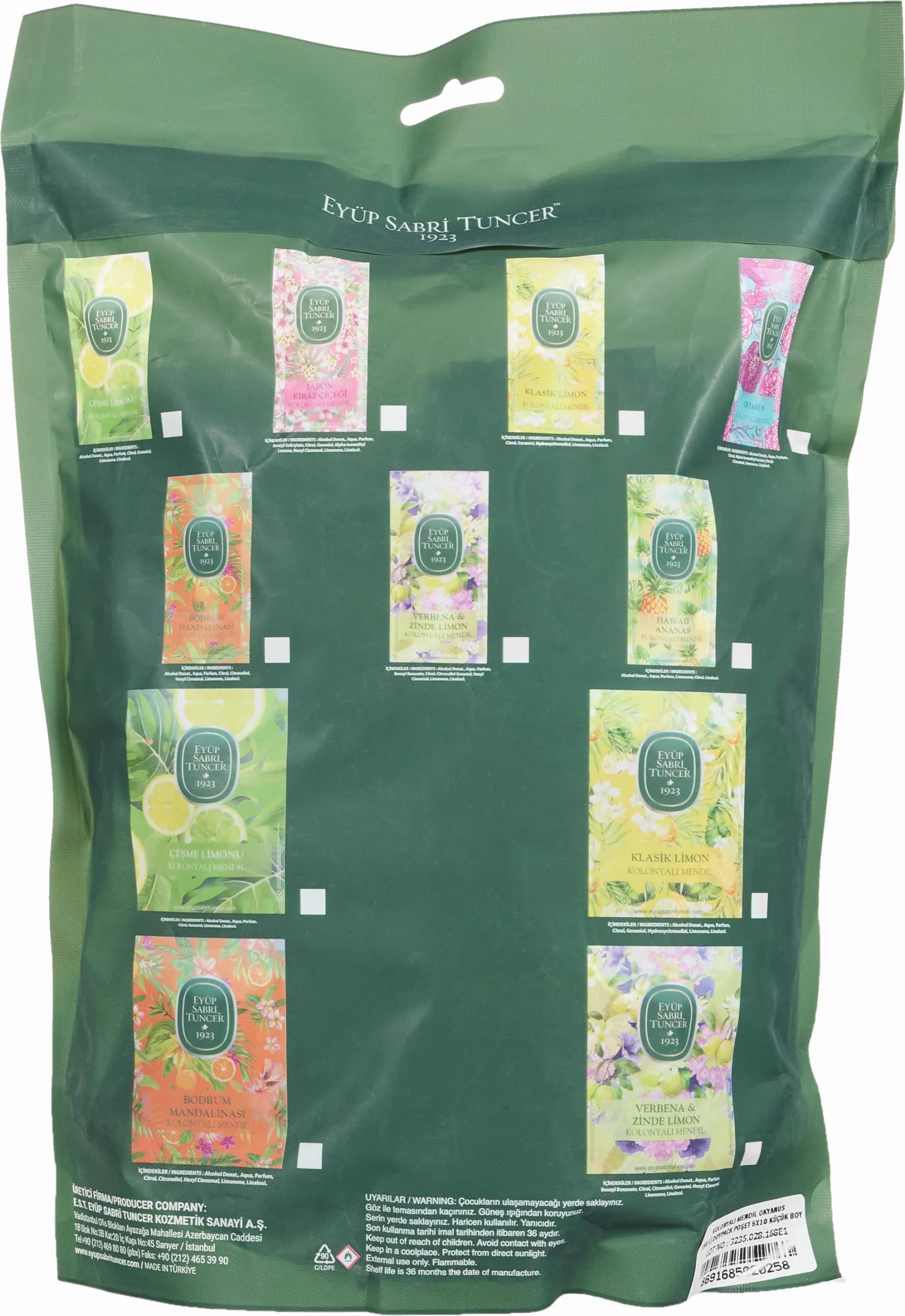 Hiob Sabri Tuncer Colonian chusteczki higieniczne Ocean 150 Doypack woreczek mały (1 x 150 sztuk)