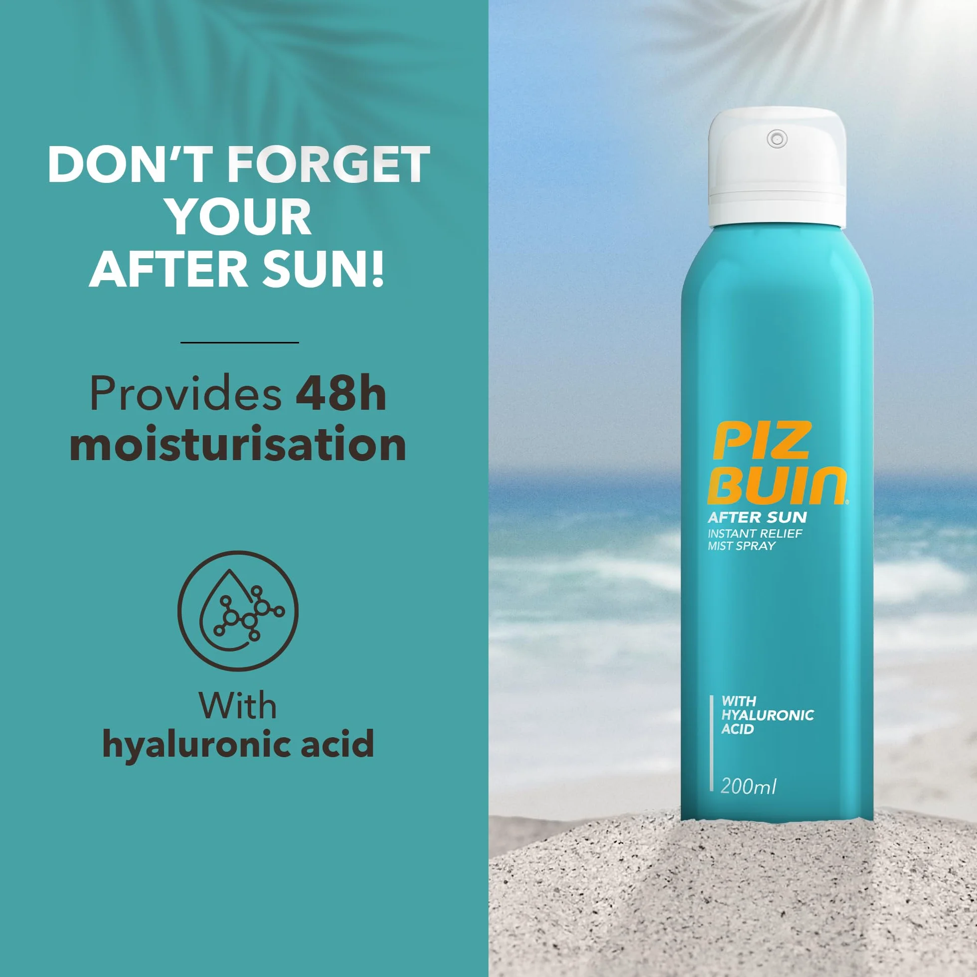 PIZ BUIN Moisturising Sun Lotion SPF50+ Very High (200 ml)