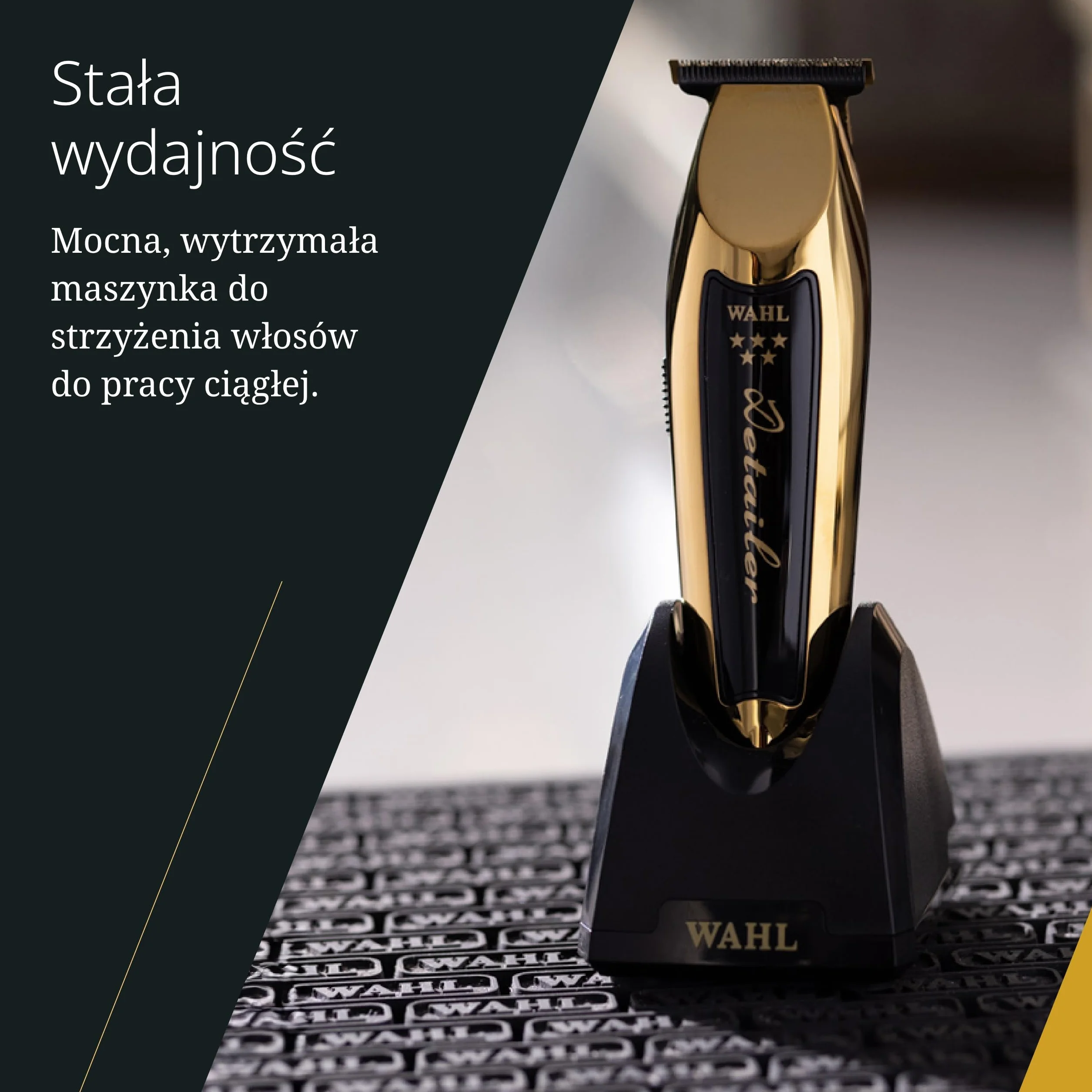 Wahl Gold Cordless Detailer Li - Emerless Wejście - z wyjątkowo szerokiem Cutuje więcej włosów szybciej, projekt włosów na twarzy