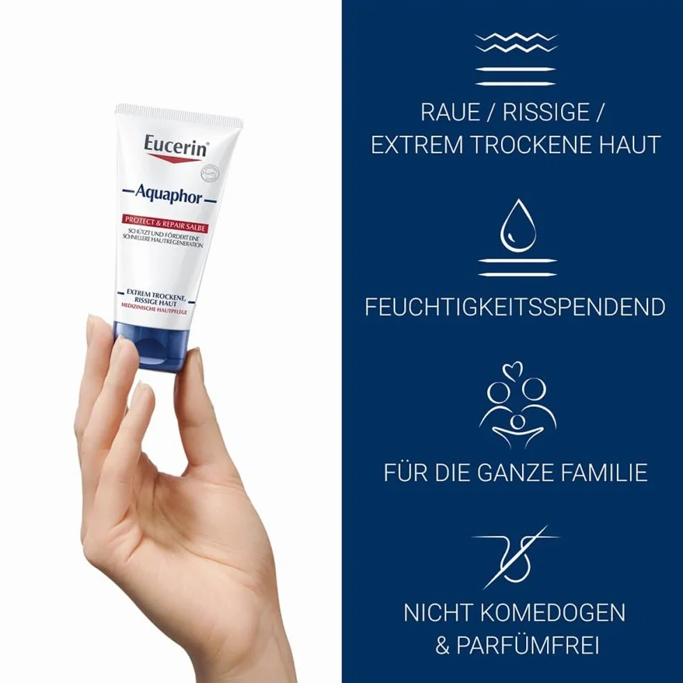 Eucerin Aquaphor Protect & Repair Salbe, 45 ml Maść