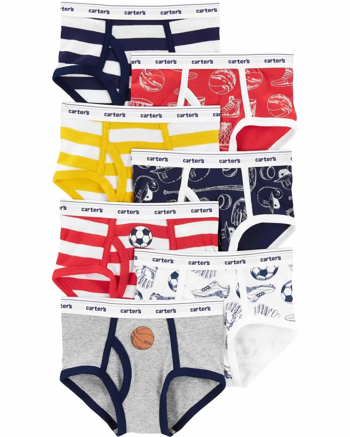Carter's Majtki bawełniane dla małych chłopców (7 szt.) (Toddler/Kid)