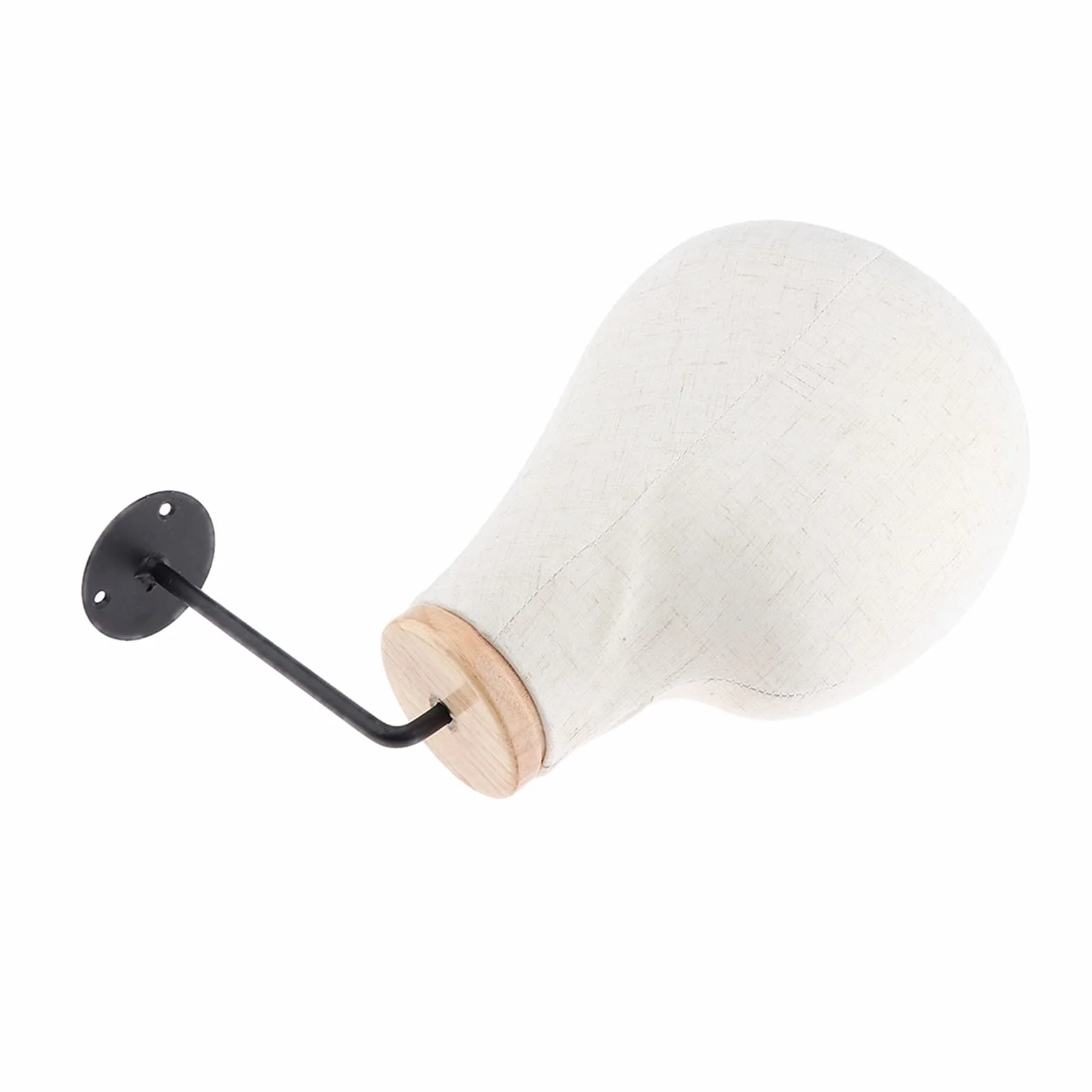 Głowa peruki Mannequin Head Wig Hat Wyświetlacz Model Manikin Do Wall Beige 21 cali Peruka Czapki Display Stand Zdaczej (Color : Blanc)