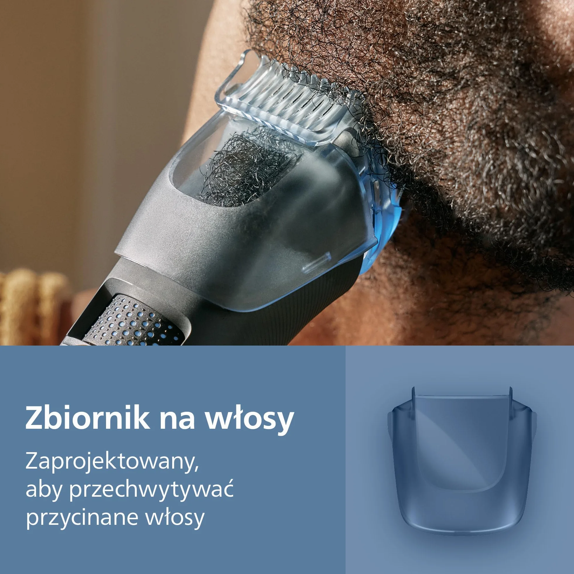 Philips Trymer do brody Seria 5000 BT5765/15 – samoostrzące się metalowe ostrza, 40 ustawień długości, BeardSense, wodoodporny, etui podróżne