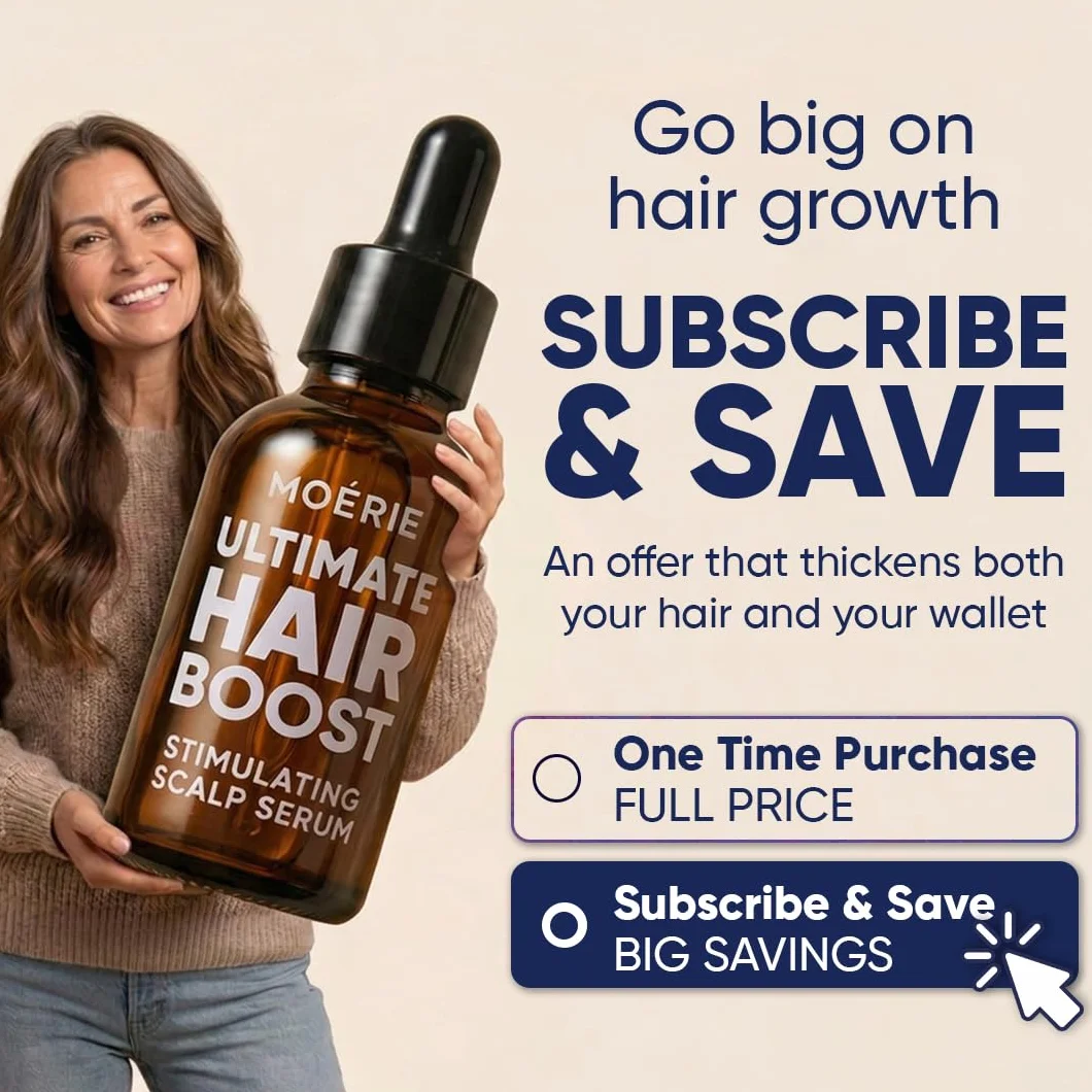 MOERIE Hair Growth Serum 50 ml – przyspiesza porost włosów i zapobiega wypadaniu włosów u kobiet – serum na porost włosów na skórze głowy – serum przeciw wypadaniu włosów (zestaw 2 szt.)