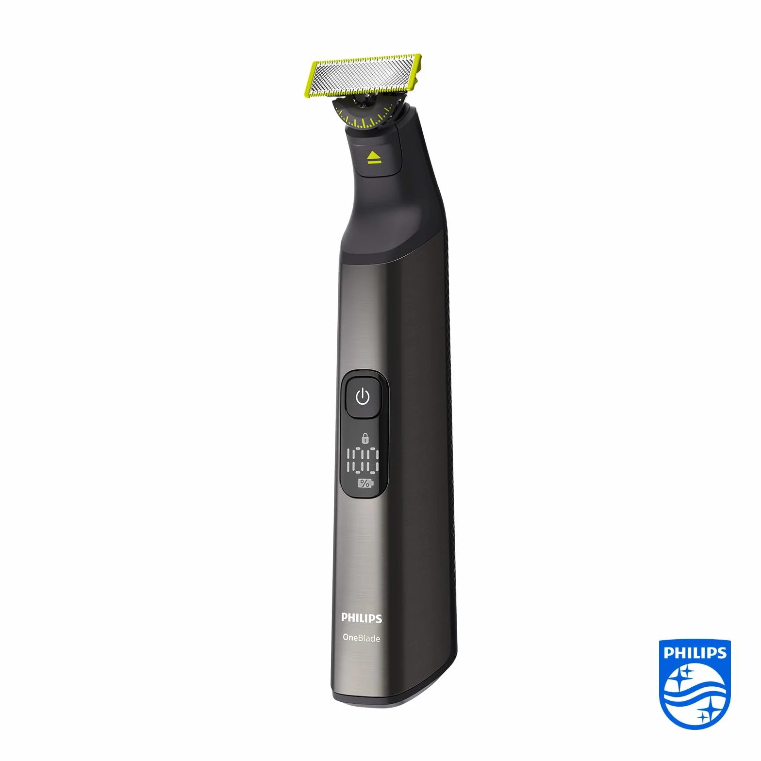 Philips OneBlade Pro 360 - Golarka do brody i do ciała z ostrzem 360, 1x ostrze 360, 1x nasadka do przycinania z 14 ustawieniami długości, 1x zestaw do ciała, 1x miękkie etui (model QP6551/30)