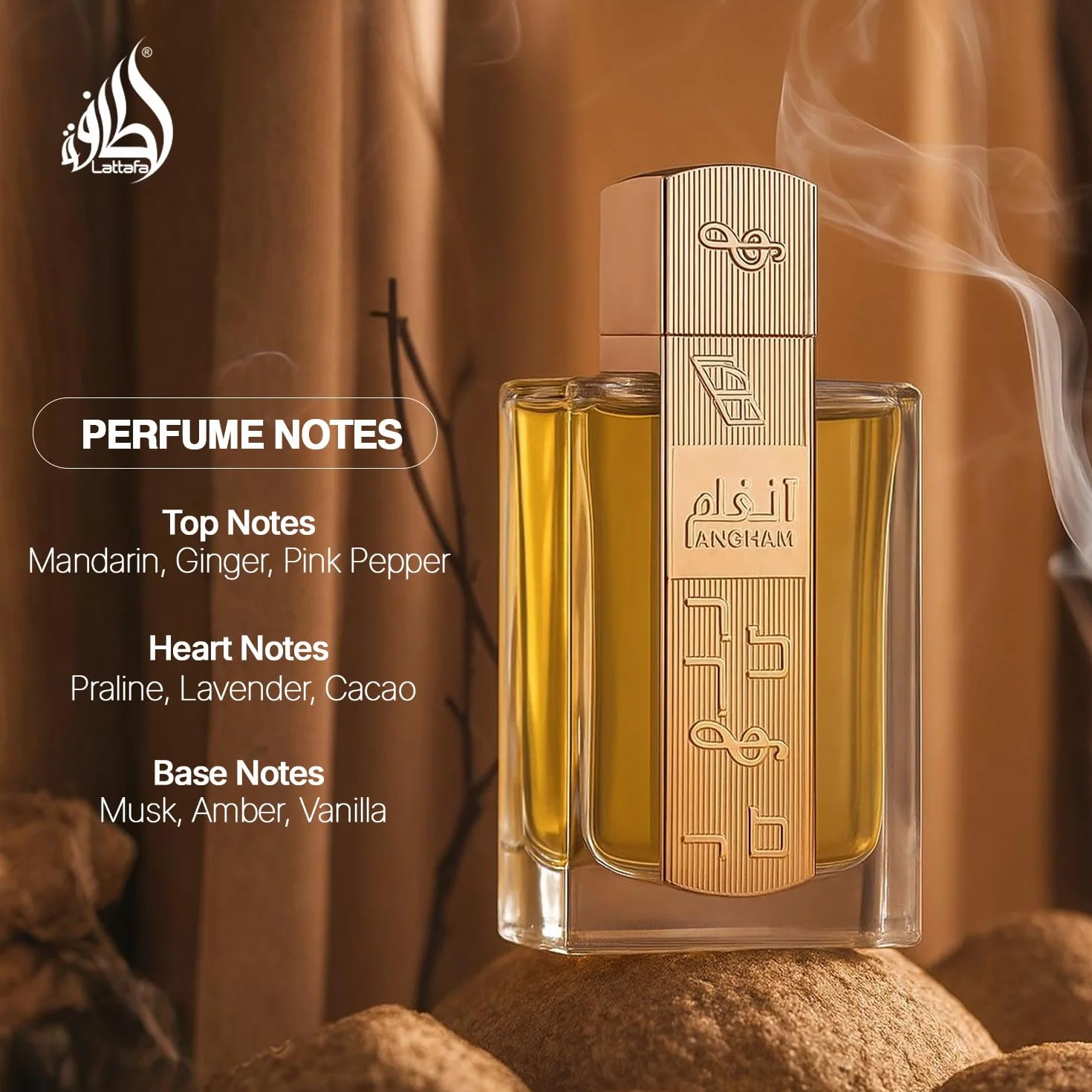 Angham by Lattafa dla unisex - 3,4 uncji EDP Spray