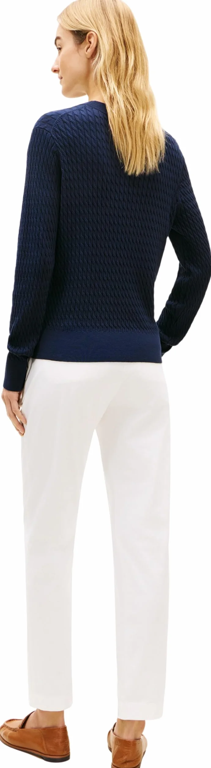 Tommy Hilfiger Sweter damski, Niebieski (Dark Night Navy), XXS