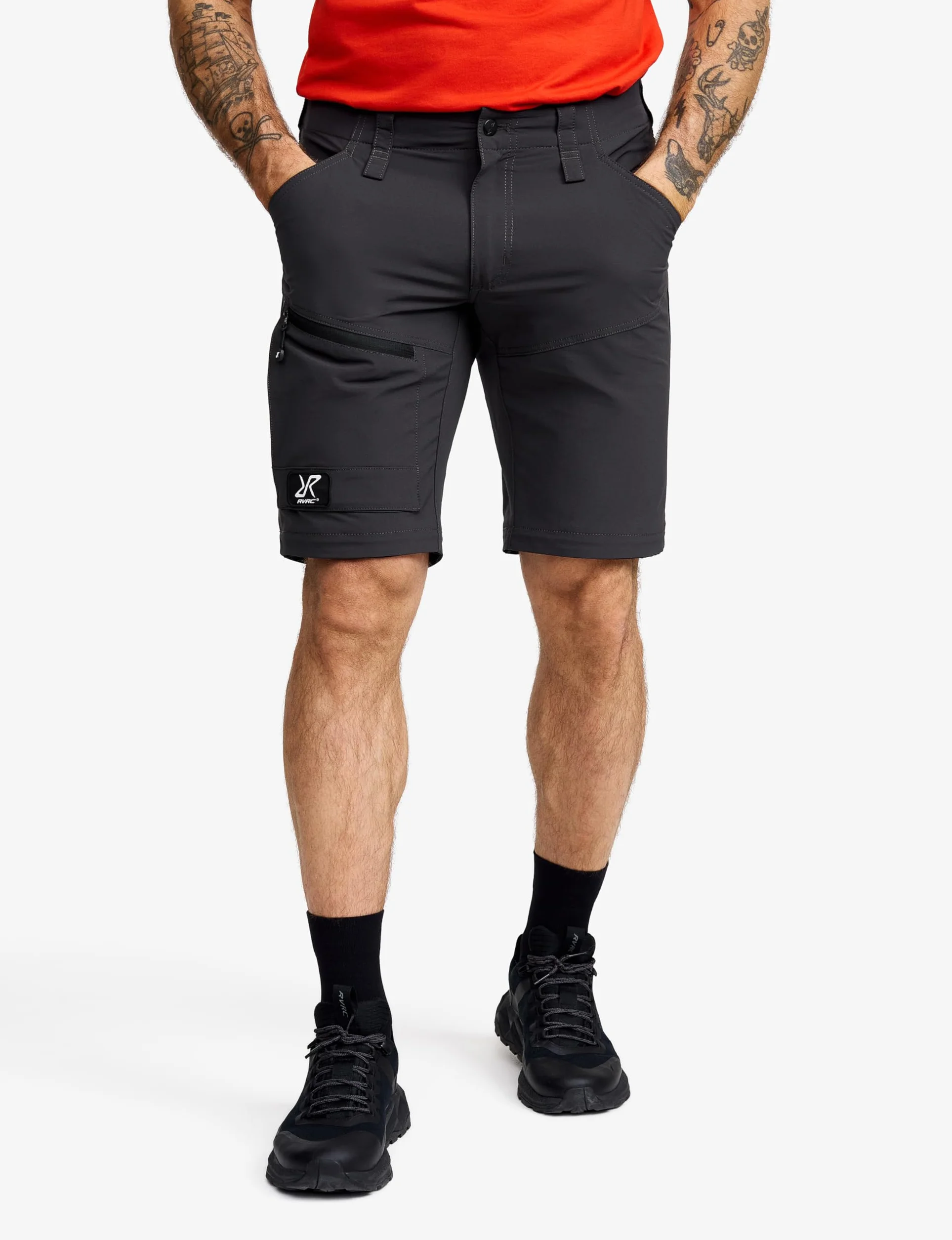 RevolutionRace Range Pro Stretch T Zip-Off Pants Męskie, Spodnie turystyczne do aktywności na świeżym powietrzu