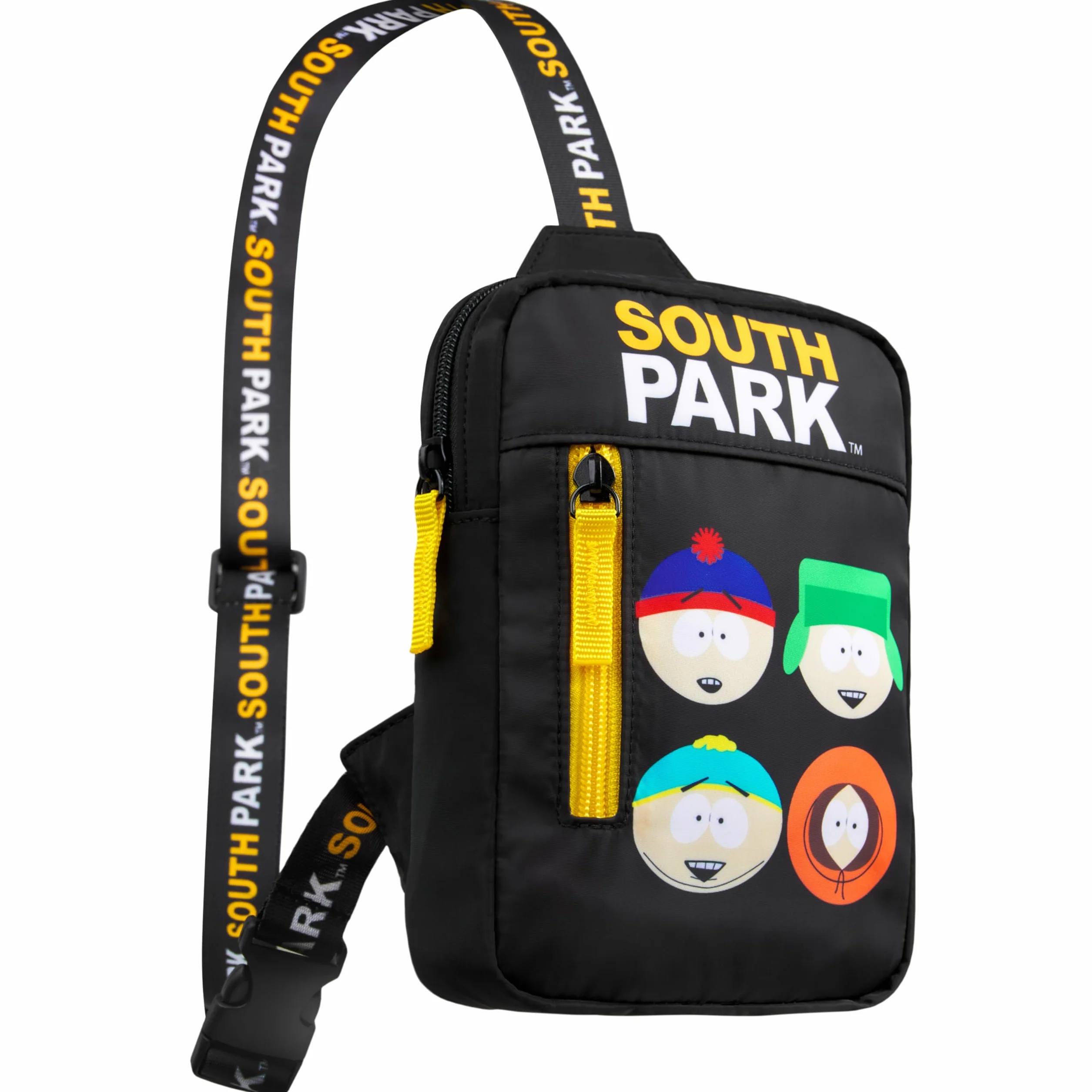South Park Torba na ramię dla nastolatków mężczyzn z regulowanym paskiem na podróż, do uprawiania sportu, na co dzień, prezent dla niego