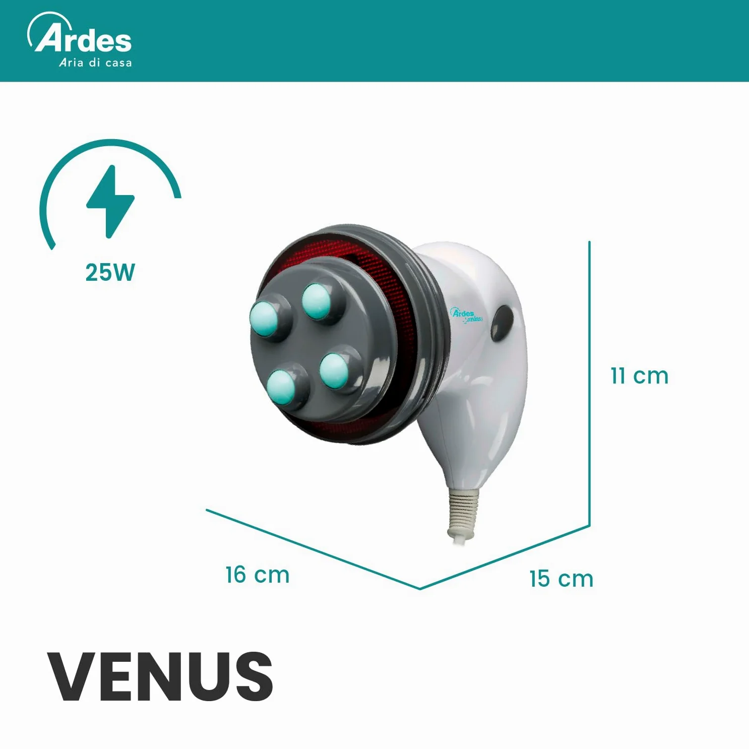 Ardes ARD.M240 profesjonalny masażer antycellulitowy 4 w 1