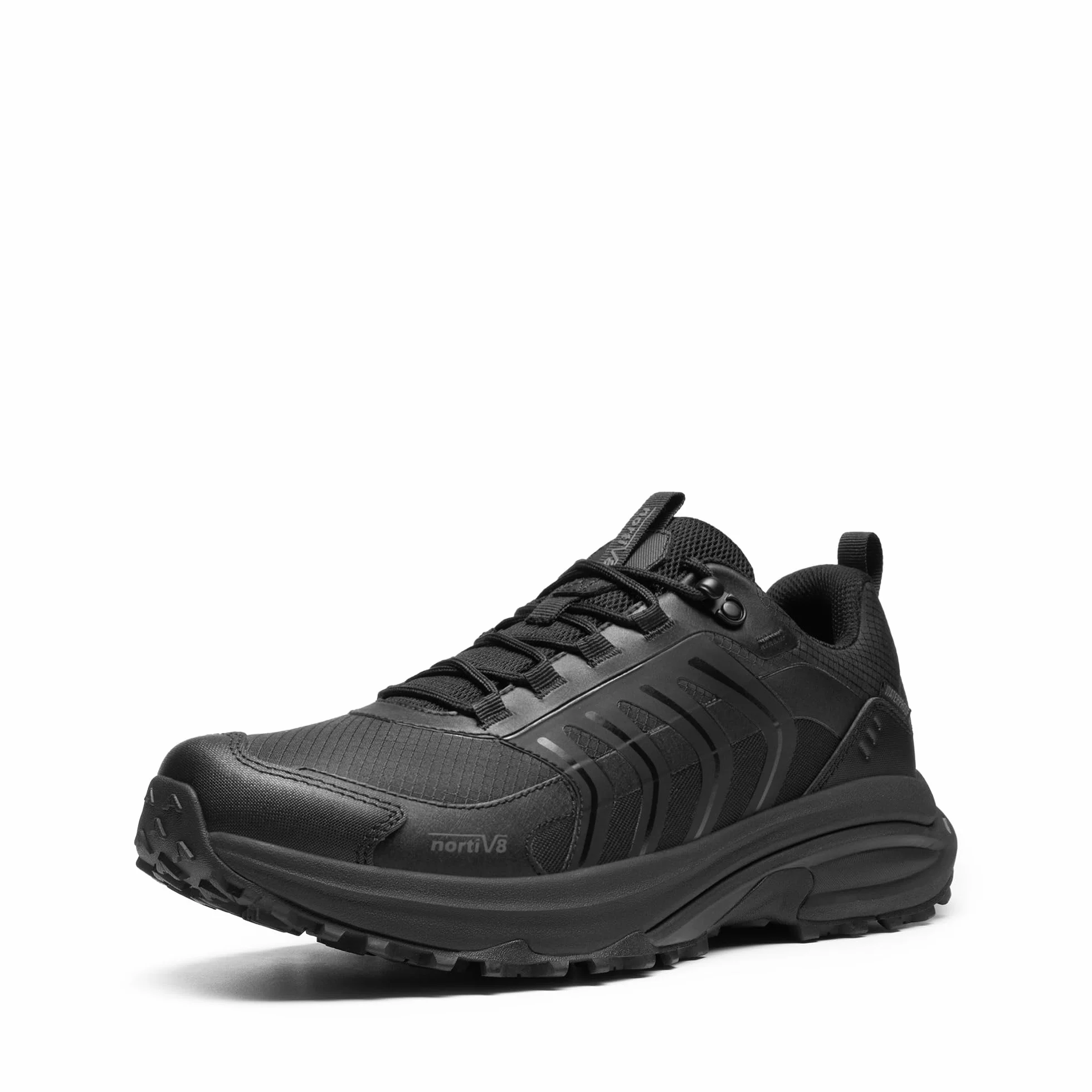 NORTIV 8 Męskie wodoodporne buty turystyczne antypoślizgowe lekkie podróżne do chodzenia komfort outdoorowy trekking kemping wspinaczka codzienne modne trampki Armadillo FieldLite
