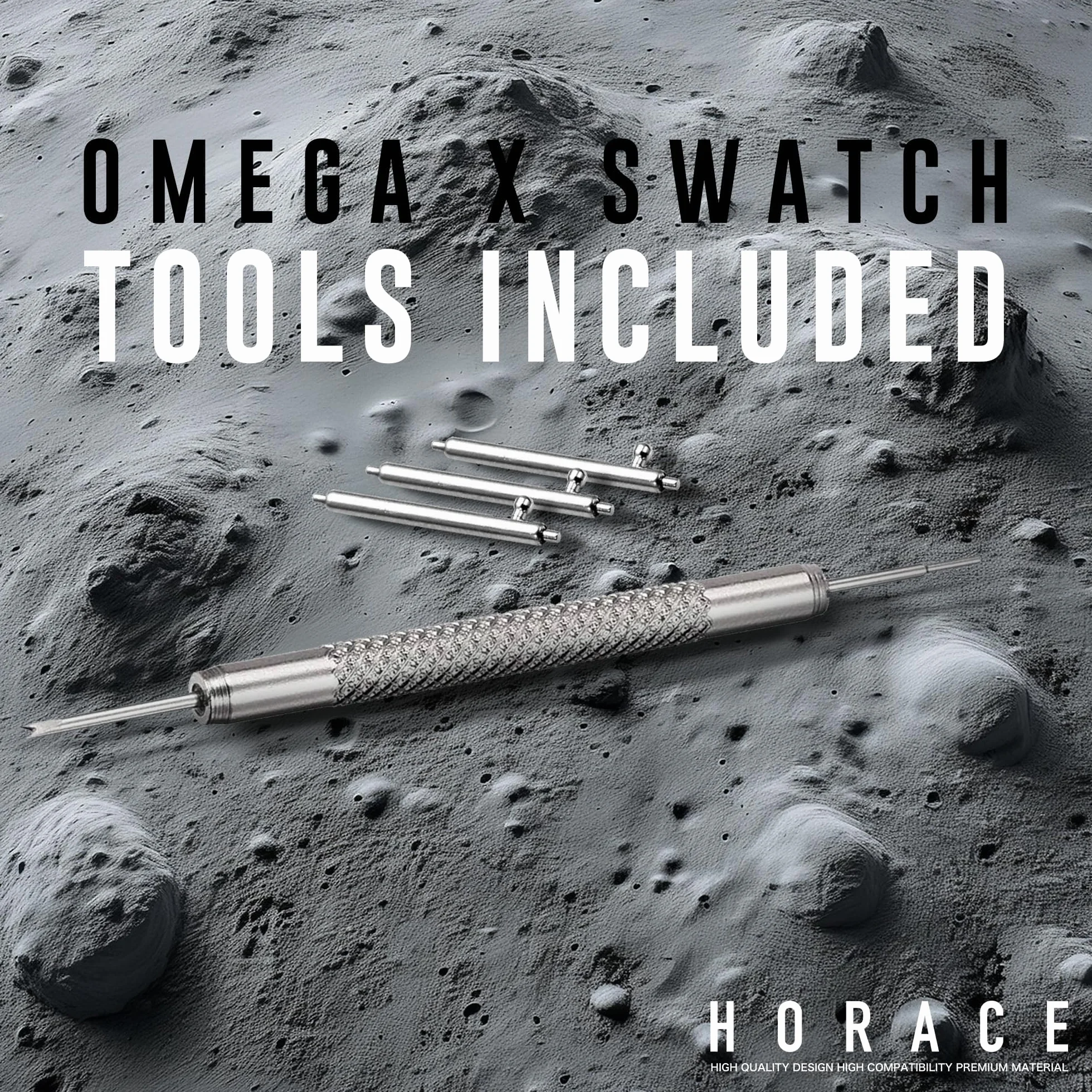 HORACE Uniwersalny gumowy pasek szybkozłączny kompatybilny z Omega x Swatch MoonSwatch 20 mm