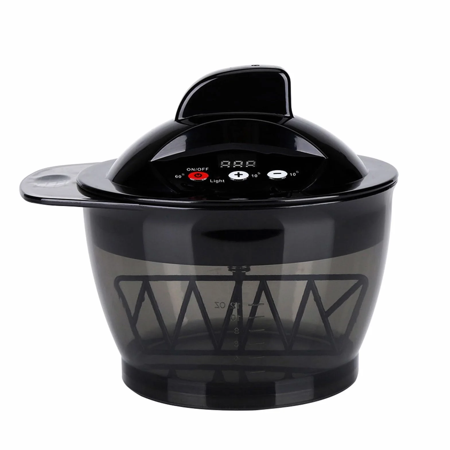 Miska do mieszania włosów Automatyczny mikser z USB wielokrotnego ładowania wyświetlacz LCD salon fryzjerski domowe narzędzia DIY 320 ml