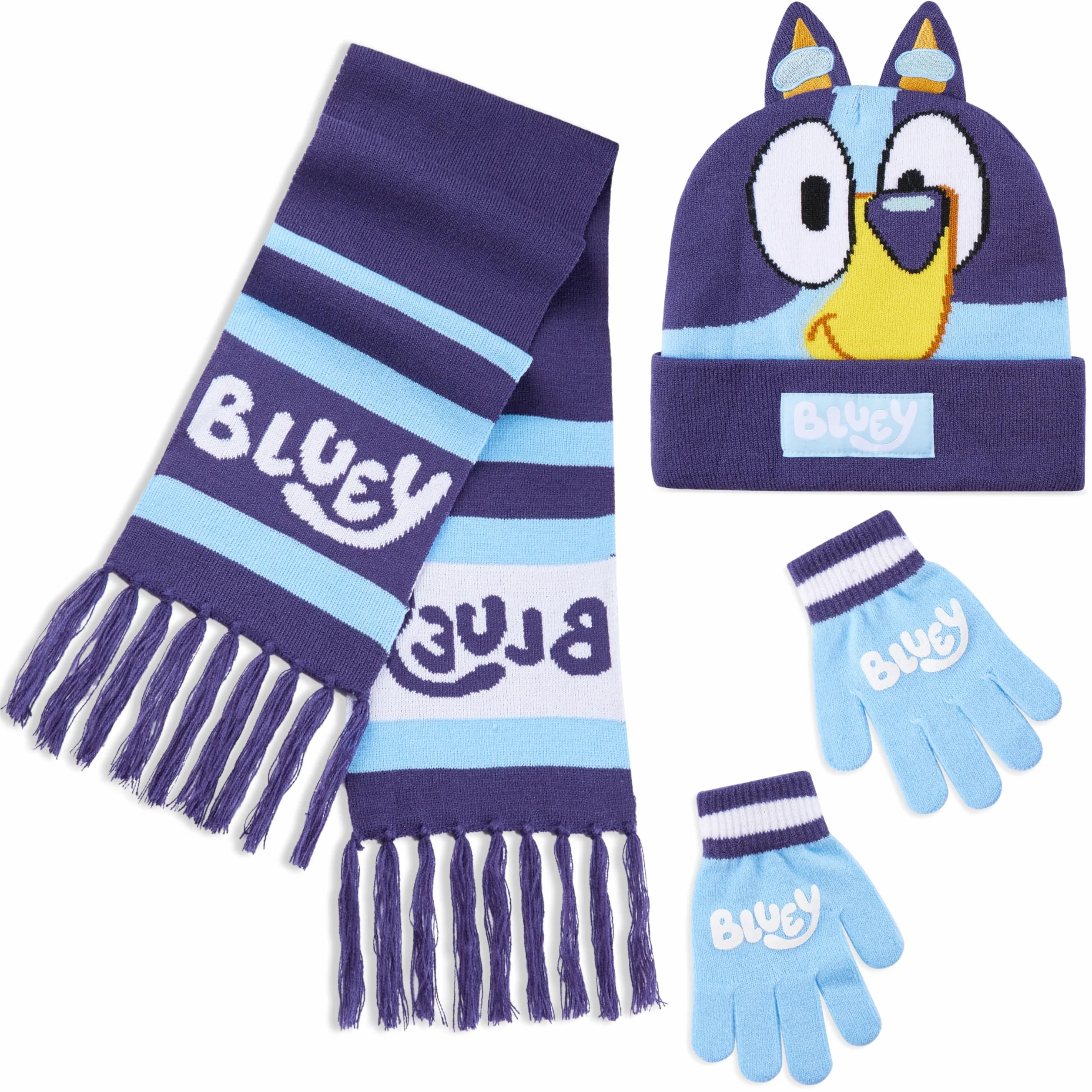 Bluey Zestaw zimowy 3 sztuki Jeden Rozmiar Niebieska marynarka wojenna