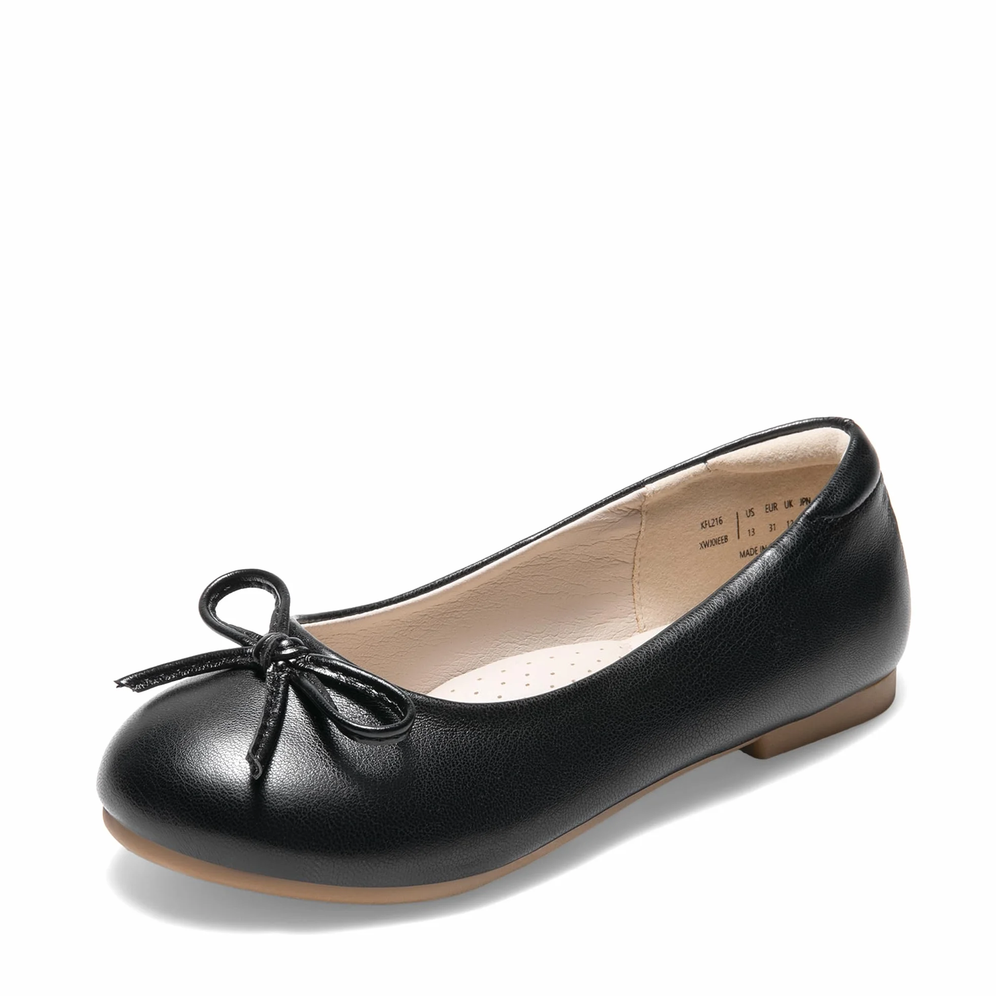 Dream Pairs Dziewczęce buty do sukienki baleriny wsuwane modne kokardki kwiatowe buty dziewczęce na ślub, do szkoły, na imprezę, urodziny