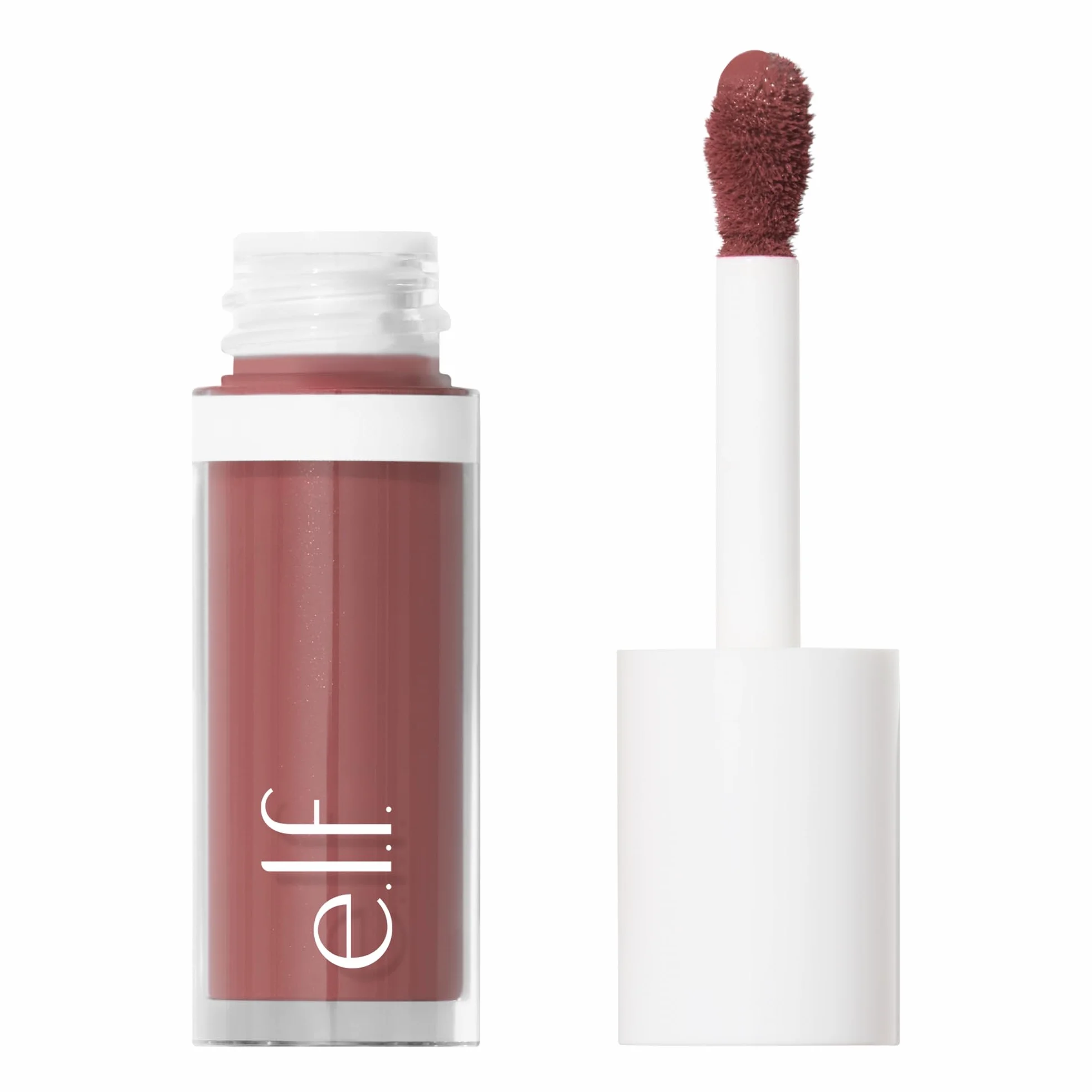 e.l.f. Camo Liquid Blush, długo utrzymujący się płynny róż do wysoko pigmentowanego koloru, zapewnia miękkie, miękkie wykończenie chrztu, wegański i nietestowany na zwierzętach, Suave Mauve