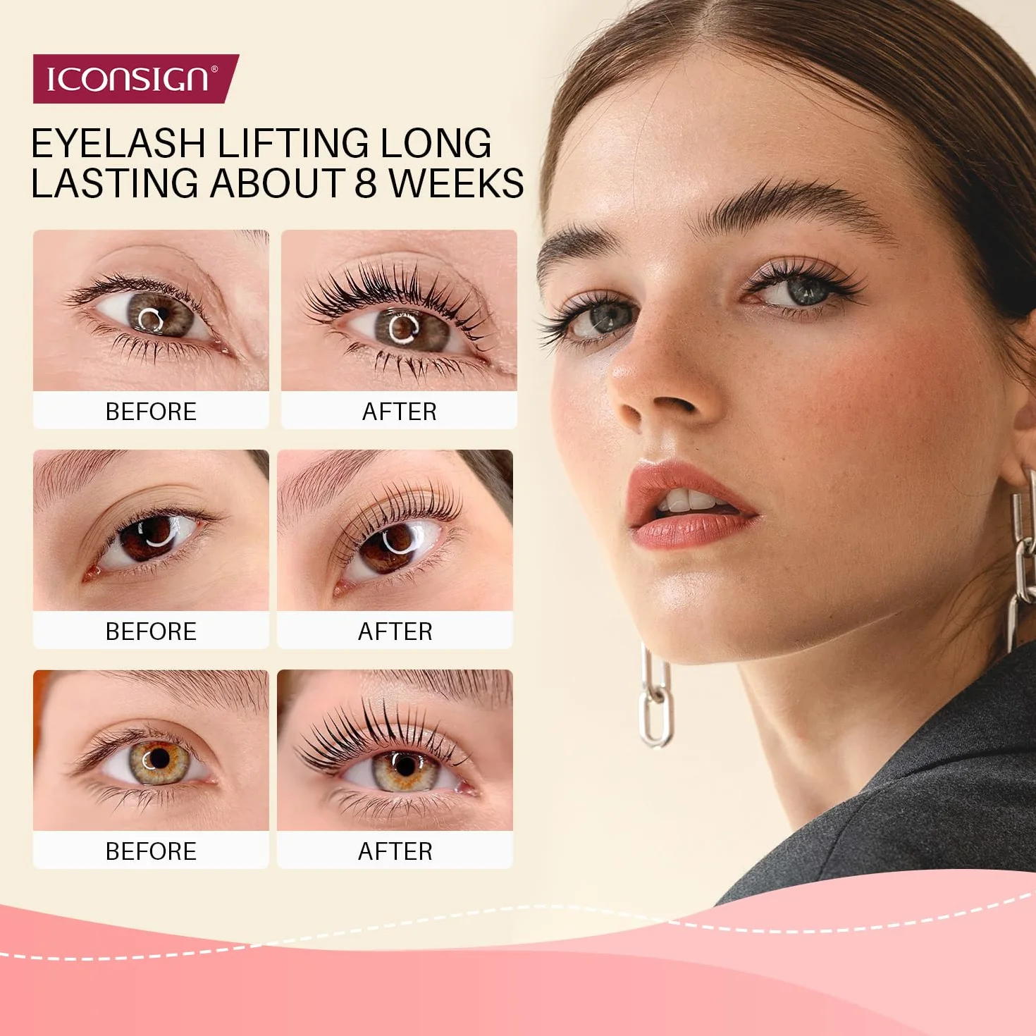 2025 Ulepszony Kit Lash Lift, półtrwałe rzęsy Perm, jakość salonu