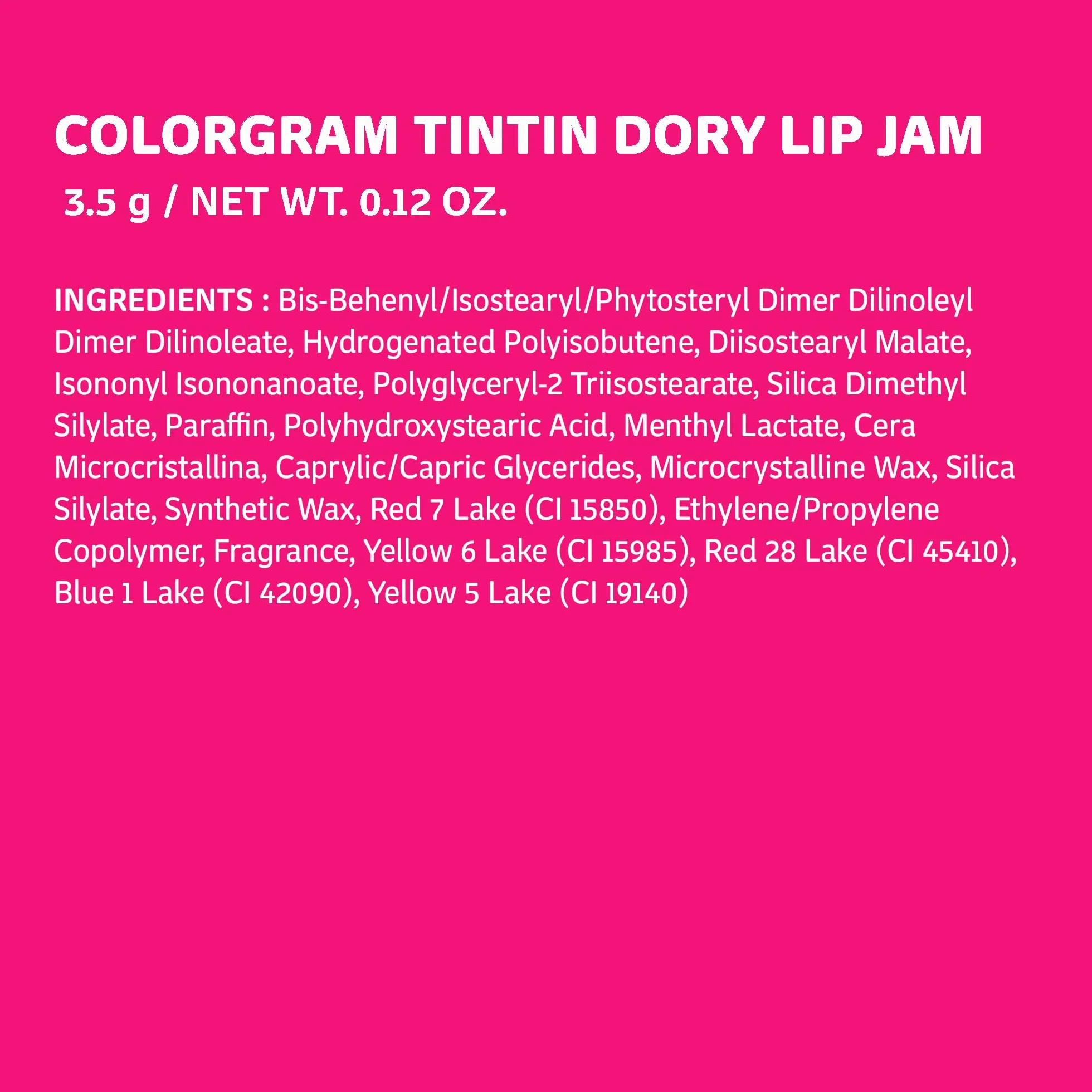 TINTIN DORY LIP JAM 08 PLUM JAM | Tinted Lip Jam, nawilżający i zwiększający objętość błyszczyka do ust z lekką formułą, nie klei się | Półprzezroczysty kolor i przezroczysty blask