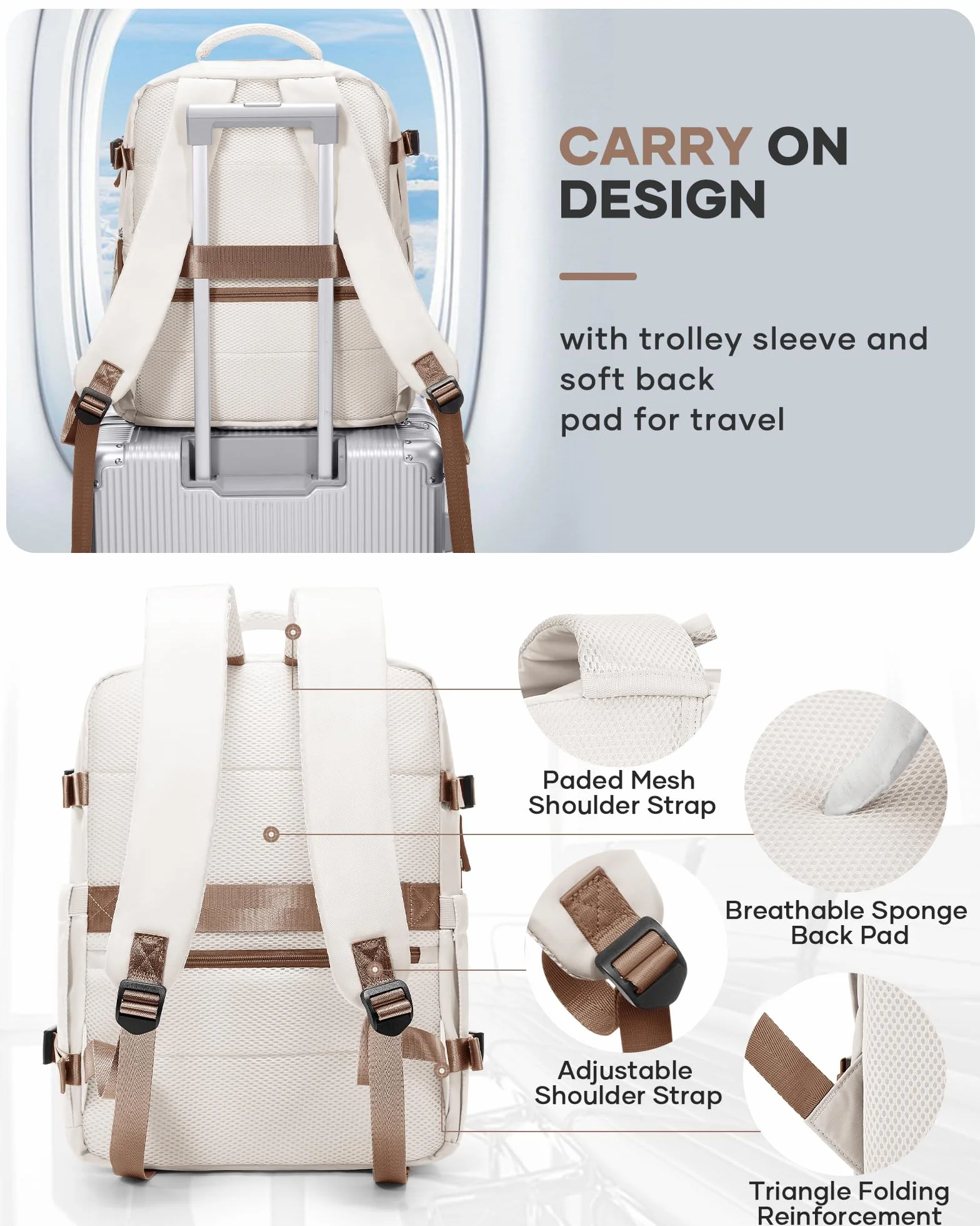 BJLFS plecak próżniowy z pompką 40x30x20 Bagaż Podręczny 40x30x20 Plecak do Ryanair Plecak Podróżny Ryanair 40x20x25 do Samolotu Cabin Bag 20L Easyjet Cabin Bag 45x36x20 Wodoodporna Torba na Laptopa