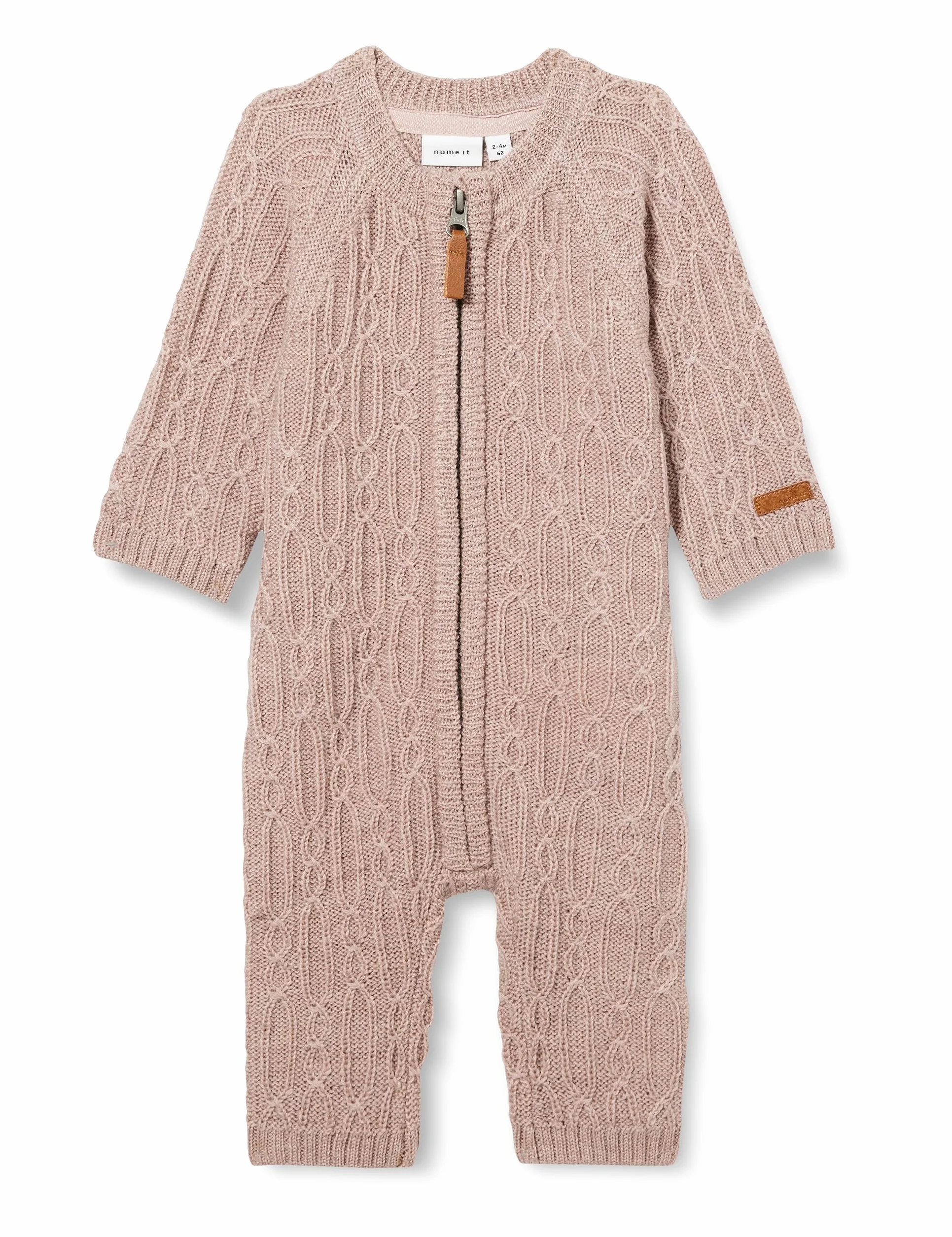 NAME IT NBFWRILLA Wool LS Knit Suit XXIII Jumpsuit, Sphinx, 50, Sphinx, 50