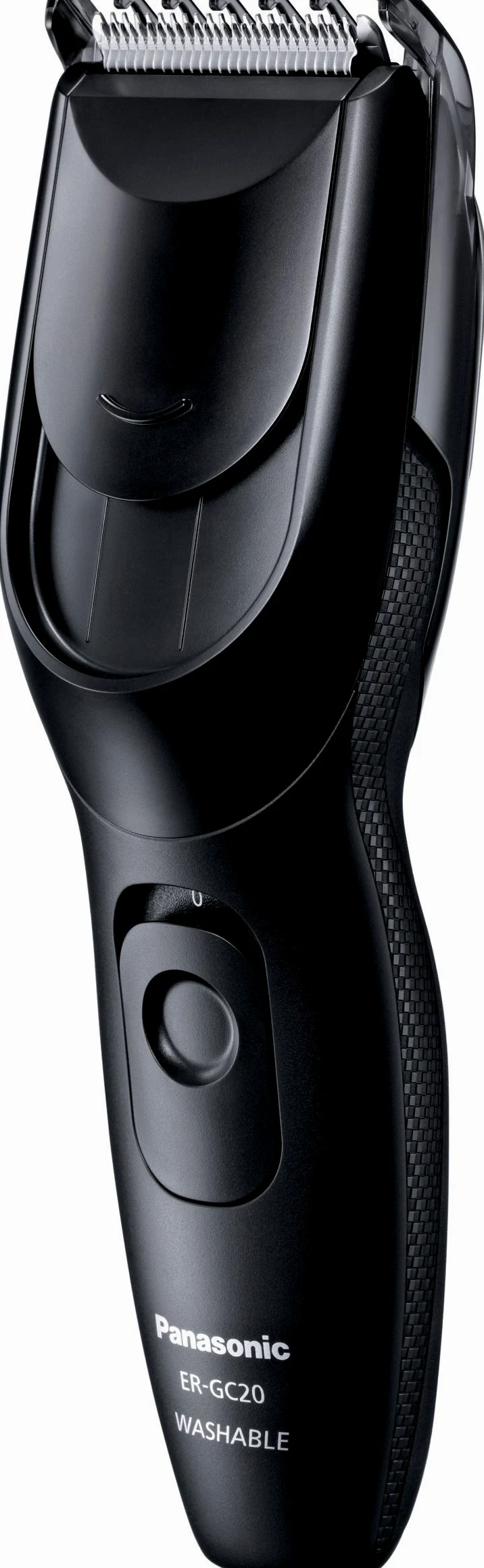 Panasonic ER-GC20 maszynka do strzyżenia (precyzyjne ostrza pod kątem 45°, 3-21mm, 4 stopnie regulacji strzyżenia, możliwość mycia w wodzie), czarna
