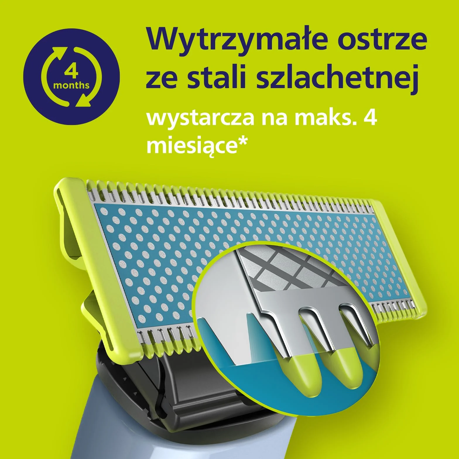 Philips Oneblade First Shave QP1324/30 Hybrydowa Golarka Elektryczna dla Nastolatków