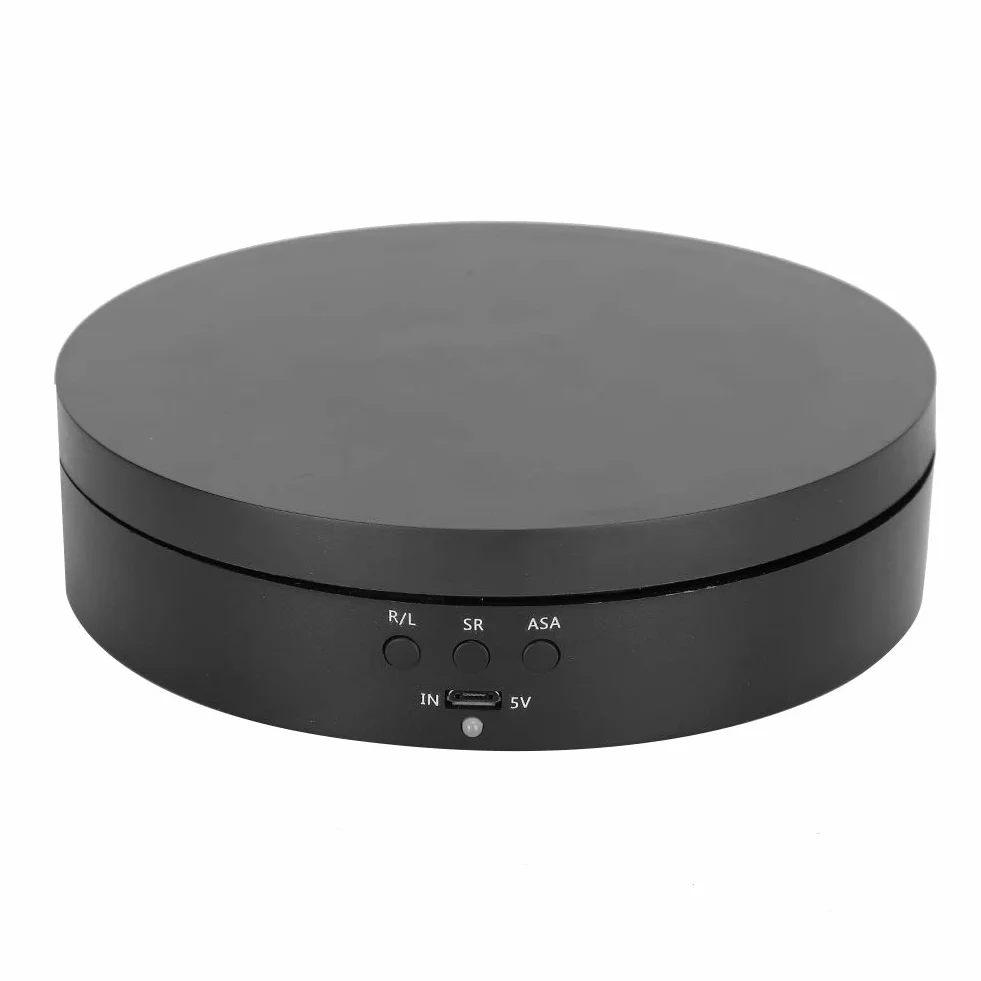 Elektryczny gramofon 360 stopni, 3-biegowy uchwyt ładujący 2-4KG uchwyt wyświetlacza dwukierunkowego obrotowego obrotowego gramofonu idealna platforma obrotowa do trójnika