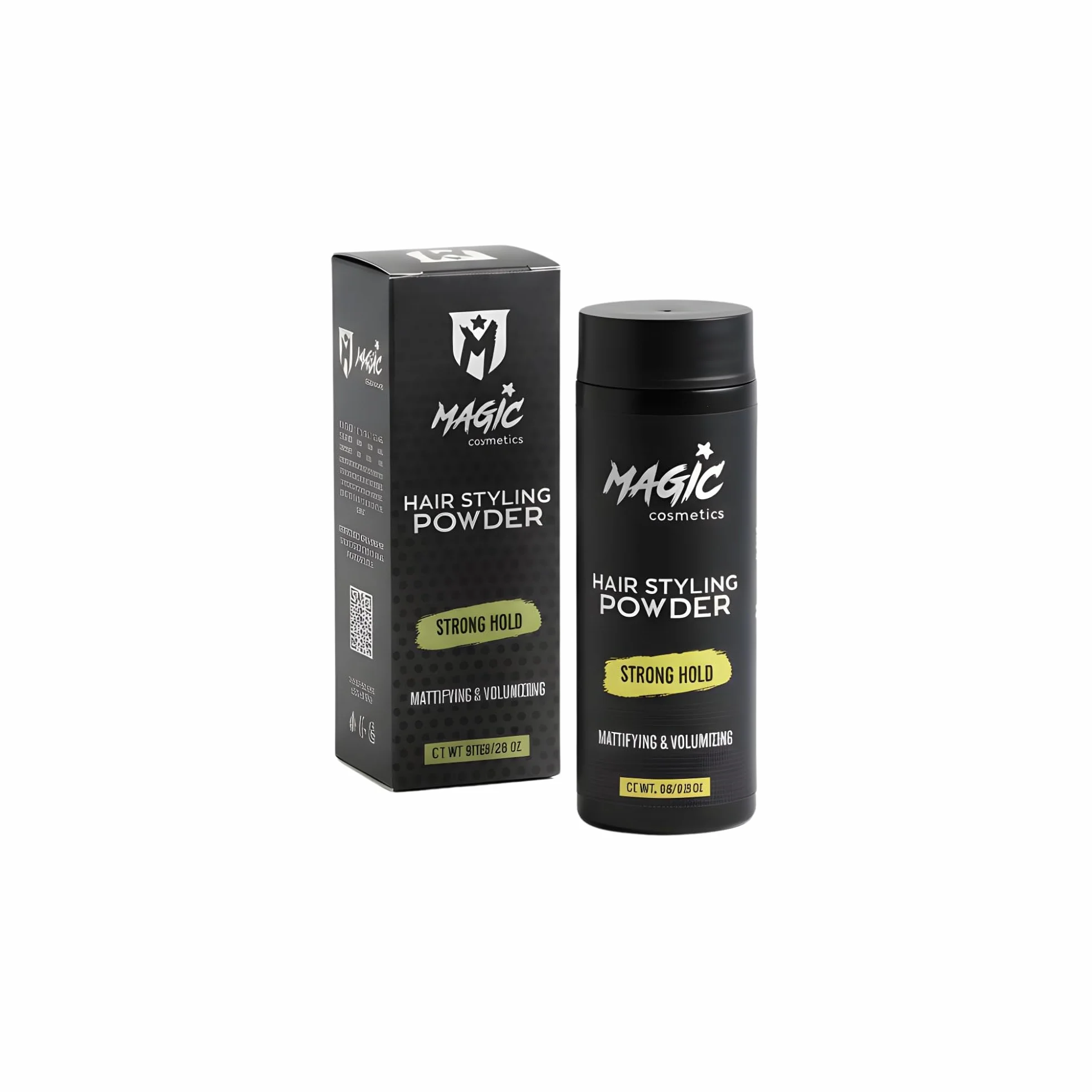Magic Cosmetics Puder do włosów dla mężczyzn, stylizacja włosów unisex, matowy wygląd, antygrawitacyjna stylizacja proszku, niewidoczna tekstura, natychmiastowe zwiększenie objętości i korzeni