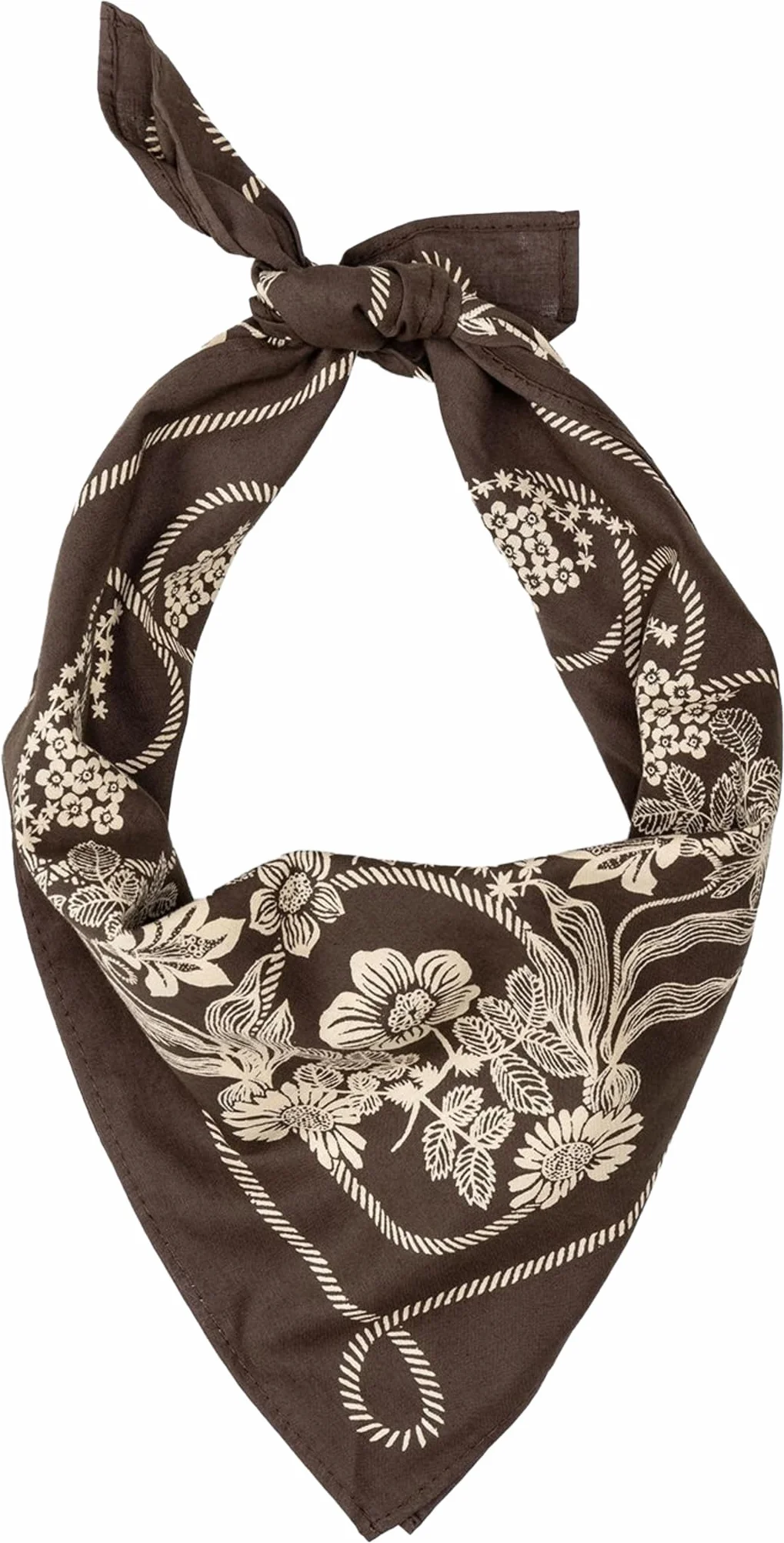 Levi's Kwiatowy Rodeo Bandana, Ciemnobrązowy, Mieszany, Ciemny brąz, rozmiar uniwersalny