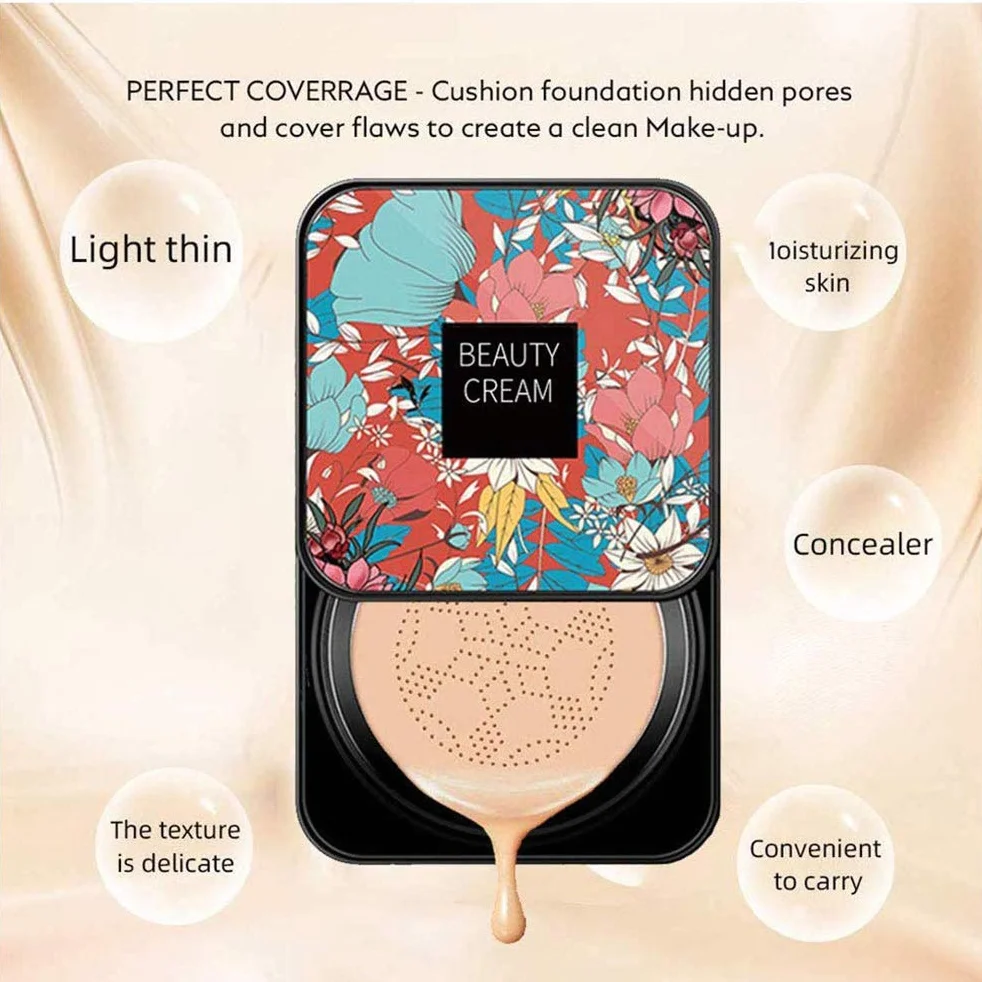 Mushroom Head Air Cushion podkład korektor nawilżający krem CC krem BB rozjaśniająca baza pod makijaż trwały płynny podkład