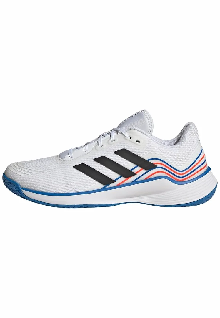 adidas Mężczyźni Novaflight Volleyball Shoes, Cloud White/Core Black/Bright Royal, 42 EU