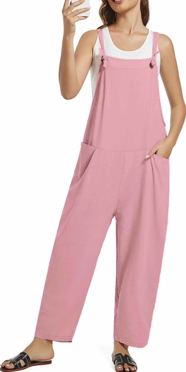 Eleganckie damskie letnie spodnie lniane