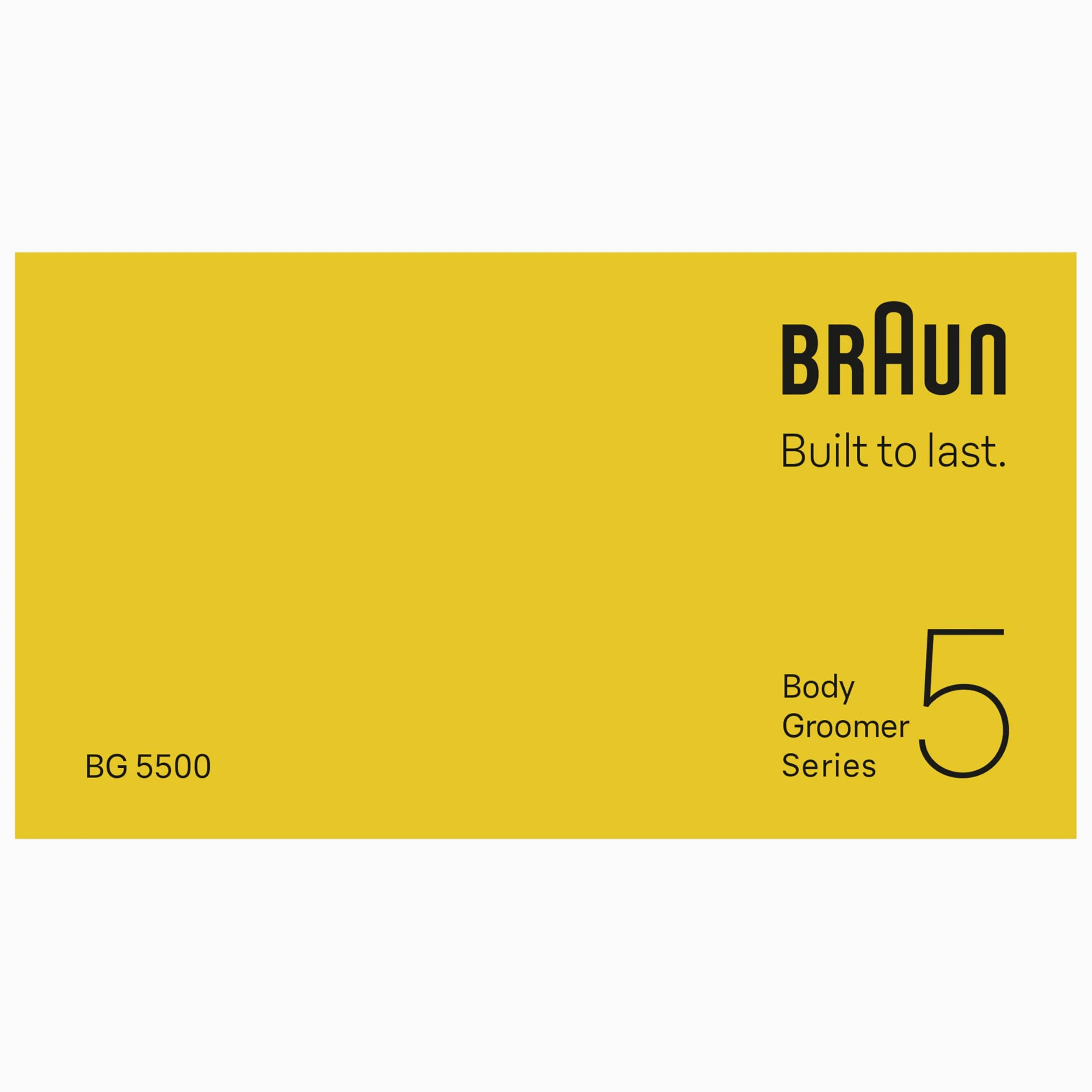 Braun Bodygroomer Series 5, + 2 akcesoria, przycinanie i golenie wrażliwych miejsc, czas pracy baterii 100 min, z dodatkową ochroną skóry, wodoszczelny, BG5500, szary