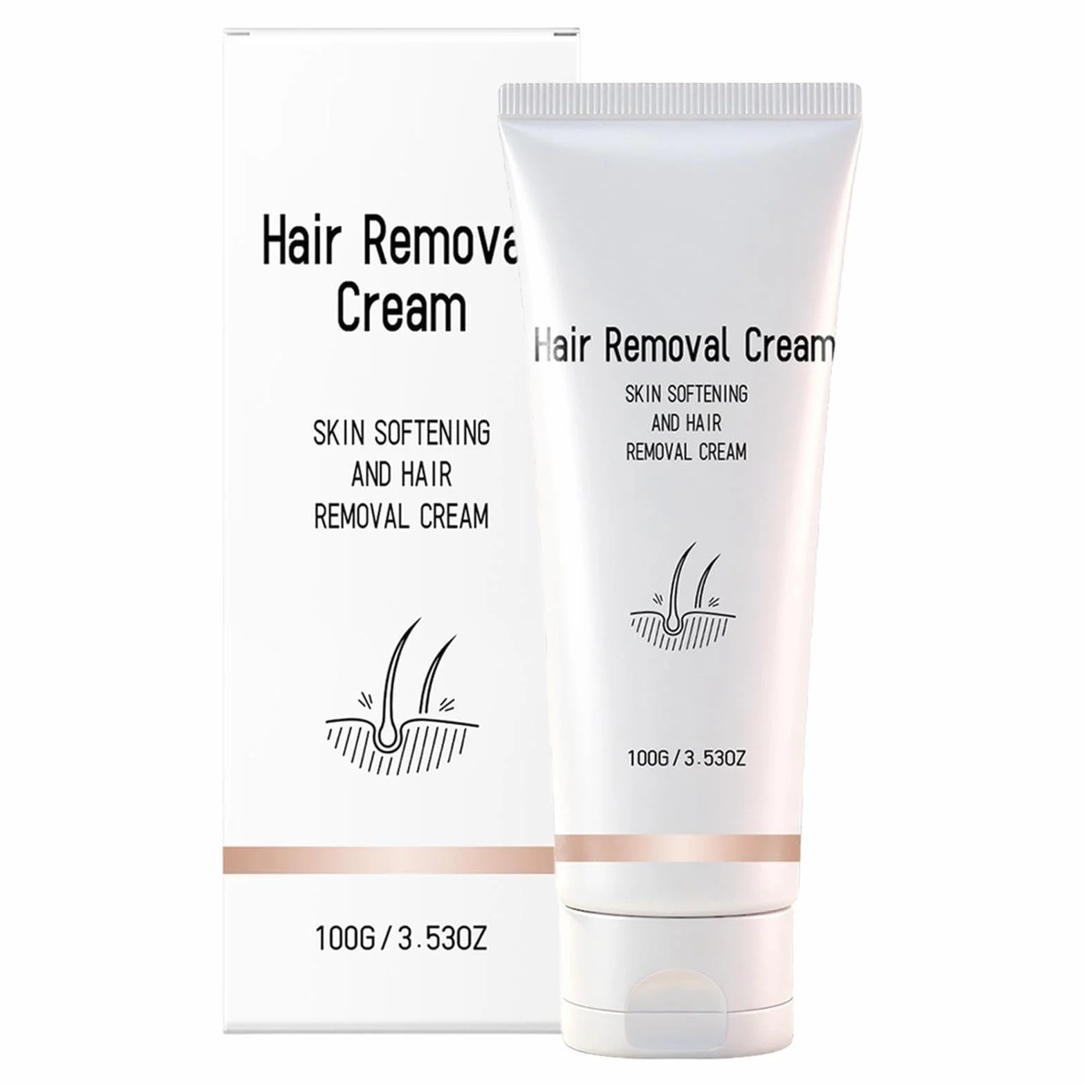 Hair Removal Cream - Gentle Nourishing Depilatory, Hydrating Skin Smoothing Lotion with Natural Soothing Extracts, Quick Action Formula, Ideal for Sensitive Skin Daily Care