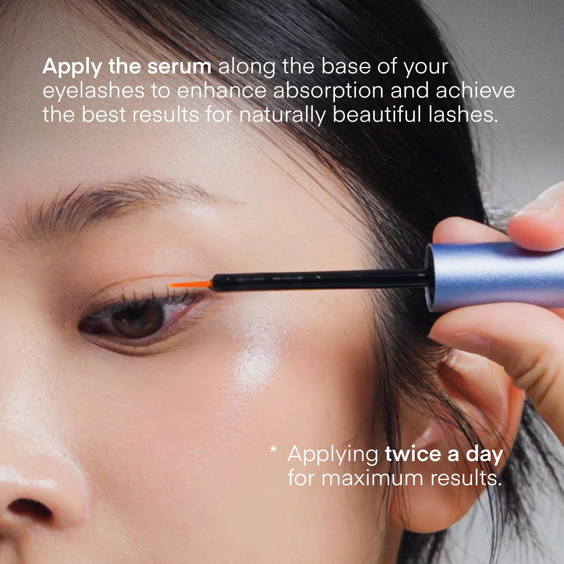 Serum do wzrostu rzęs i wzmacniające rosnące i odrastające dla dłuższych i grubszych rzęs - dla kobiet i mężczyzn - Advanced Lash Growth Serum (2,5 mL)