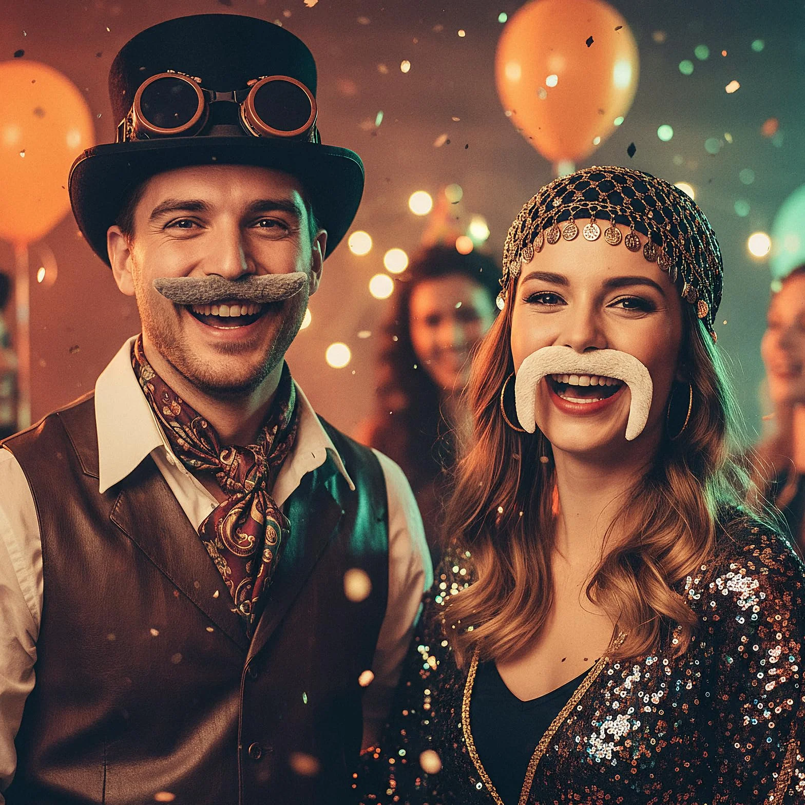 Sztuczne wąsy, 20 stylów, przyklejane wąsy, dla dorosłych, samoprzylepne, realistyczne, sztuczne wąsy, fantazyjne przebranie na przyjęcie urodzinowe, nowość, fantazyjne meksykańskie kostiumy