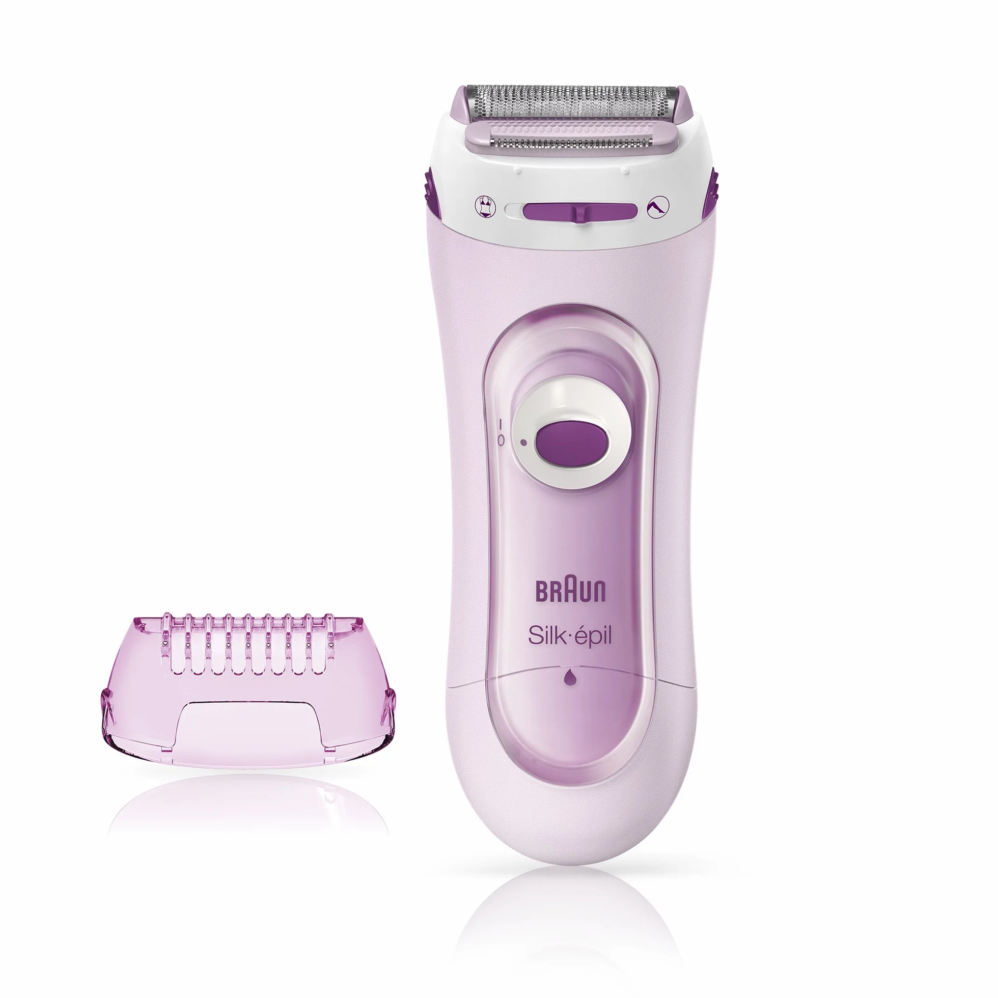 Braun Silk-épil Lady Shaver 5-100 bezprzewodowa elektryczna golarka damska i trymer, różowa