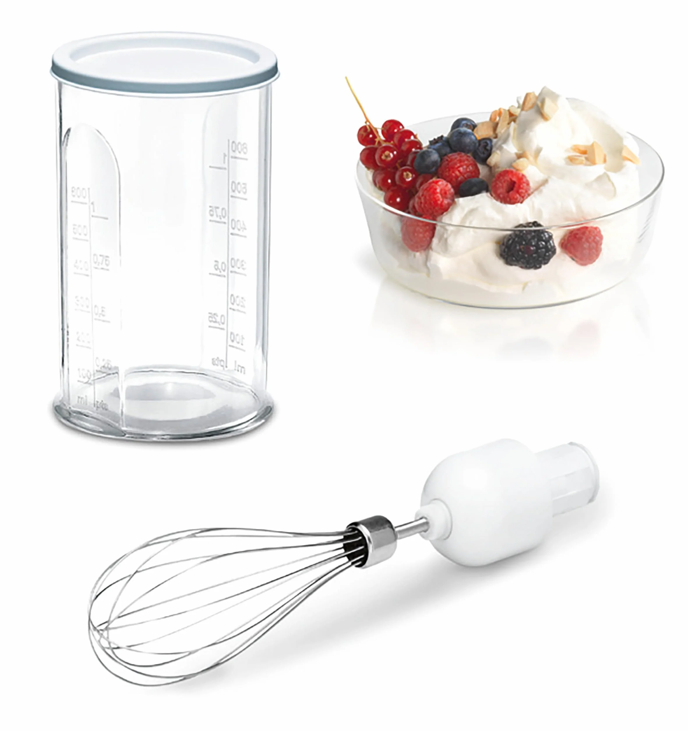 Bosch Hausgeräte MSM66150 ErgoMixx Blender Ręczny, Tworzywo Sztuczne, 20 W, Biały/Szary