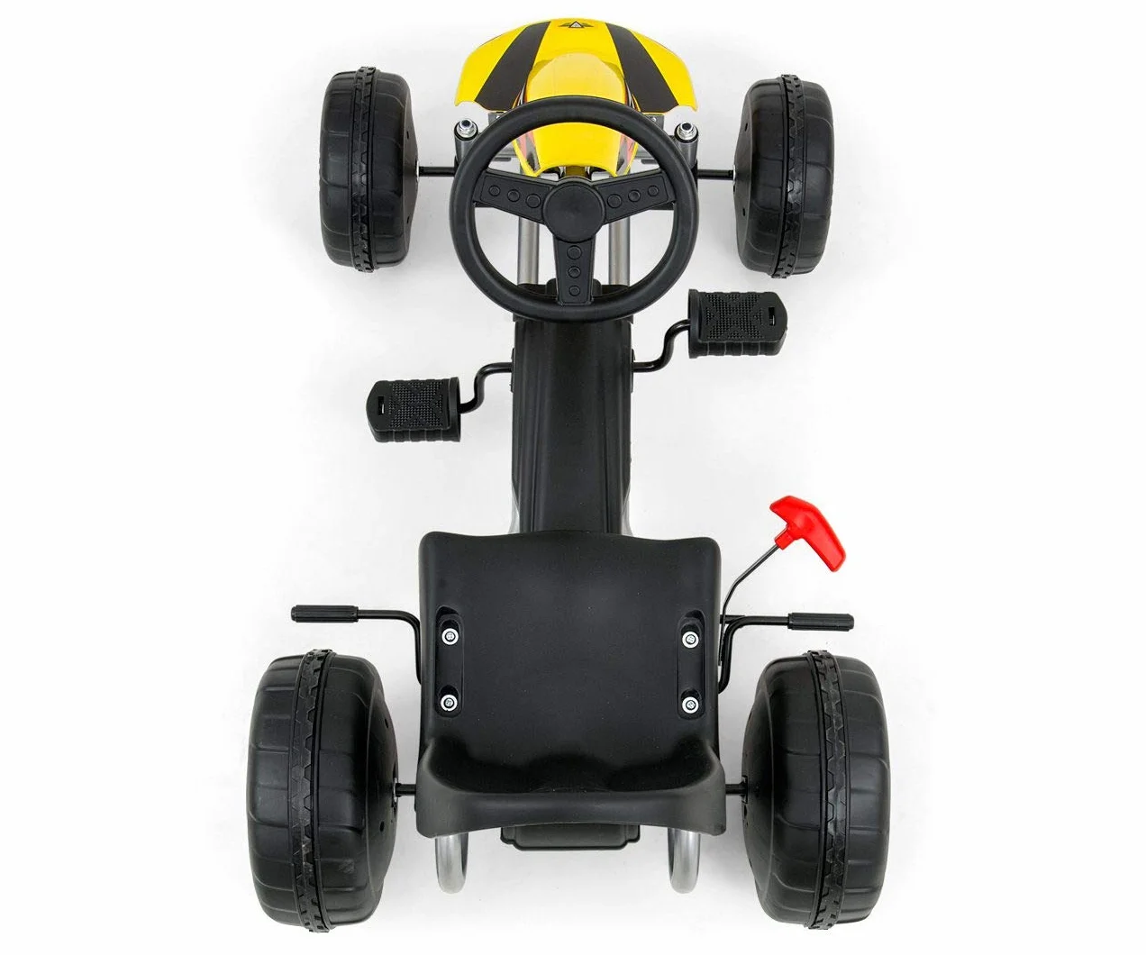 Milly Mally Viper White gokart pedałowy dla dzieci do 30 kg z hamulcem ręcznym