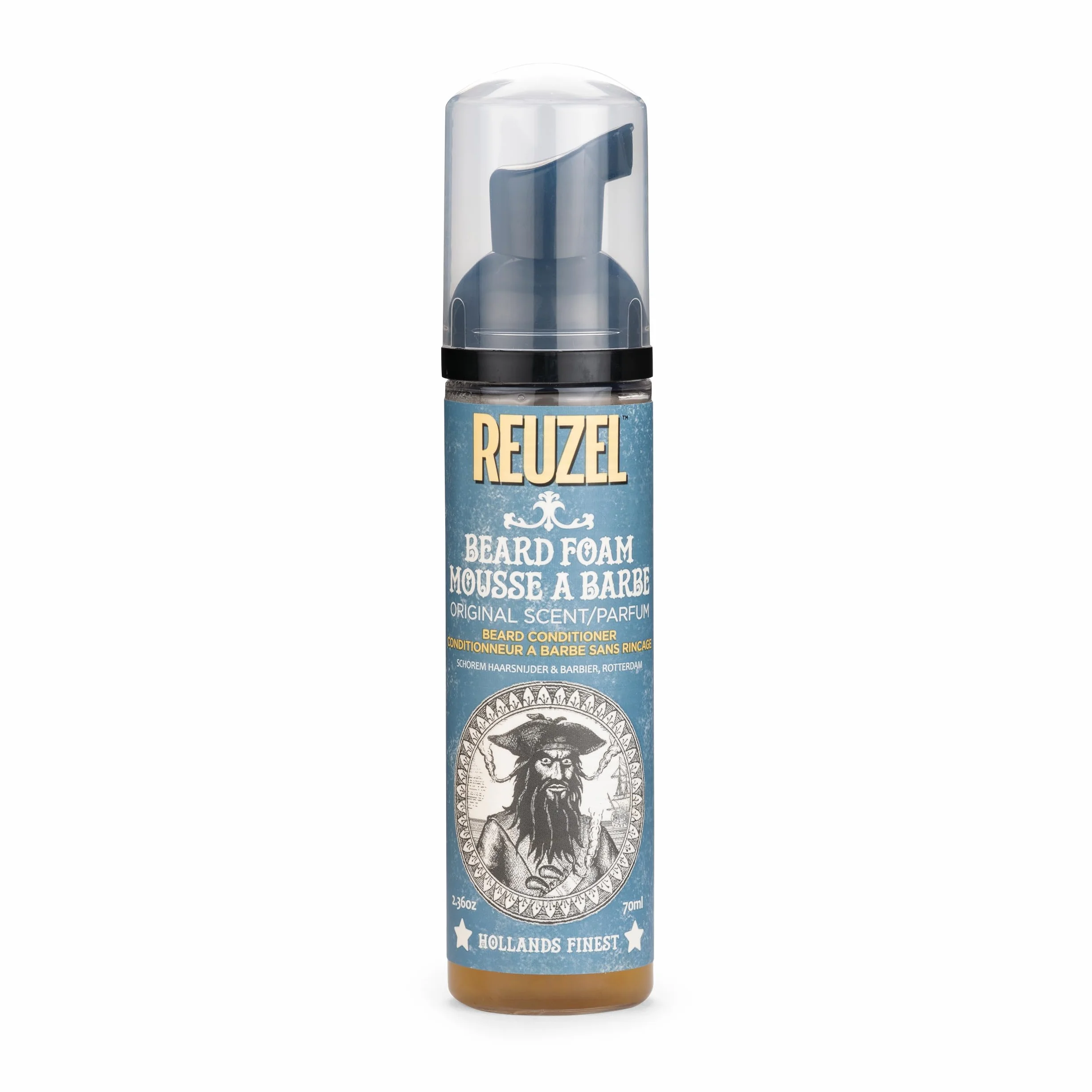 Reuzel Beard Foam - Scented Cream that Reduces Beardruff and Itchy Skin - Men's Grooming Conditioner that Quickly Absorbs into Skin - Vegan Moisturizer for Him with an Everyman Fragrance - 70 ml