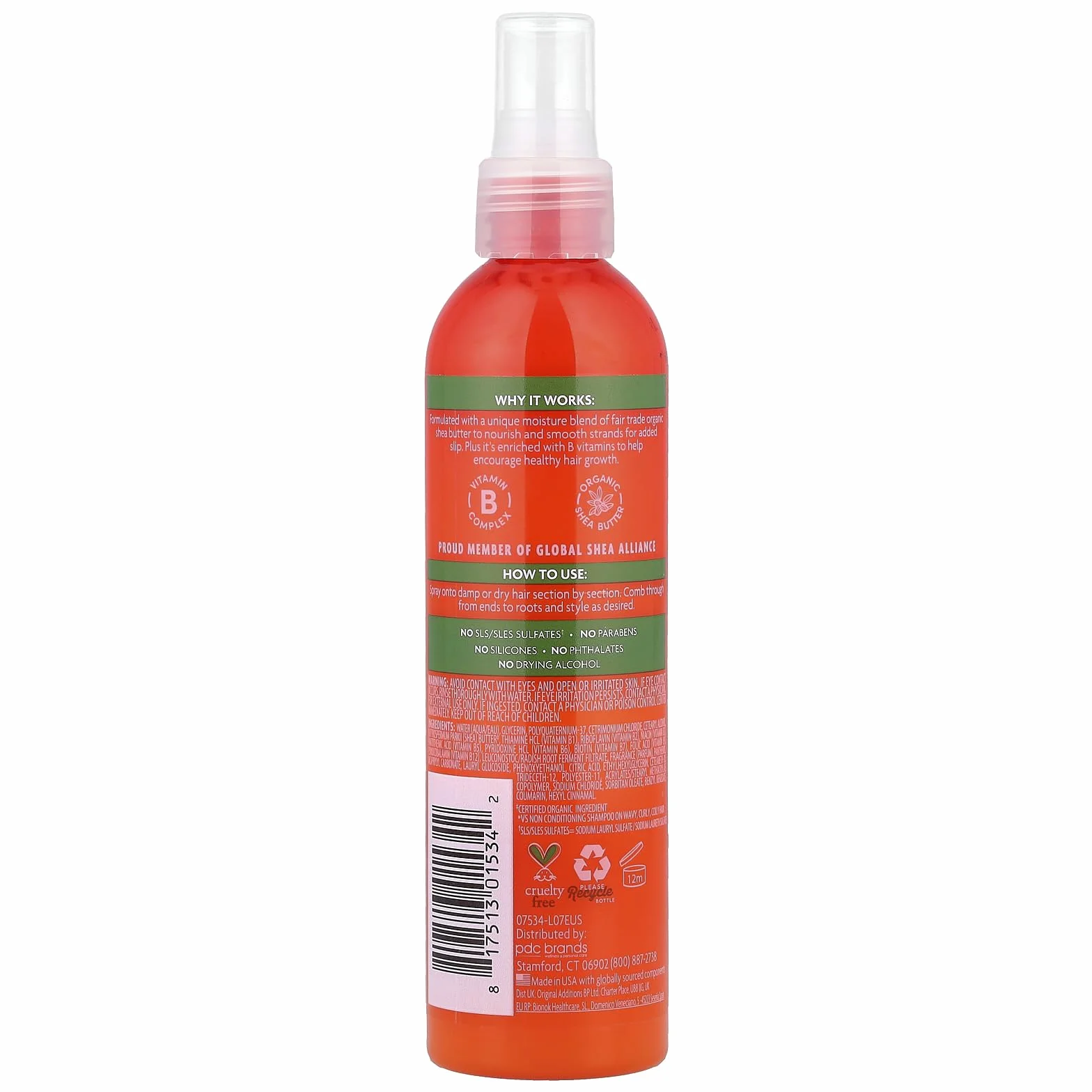 Cantu Shea Butter for Natural Hair Coil Calm Detangler 237 ml
