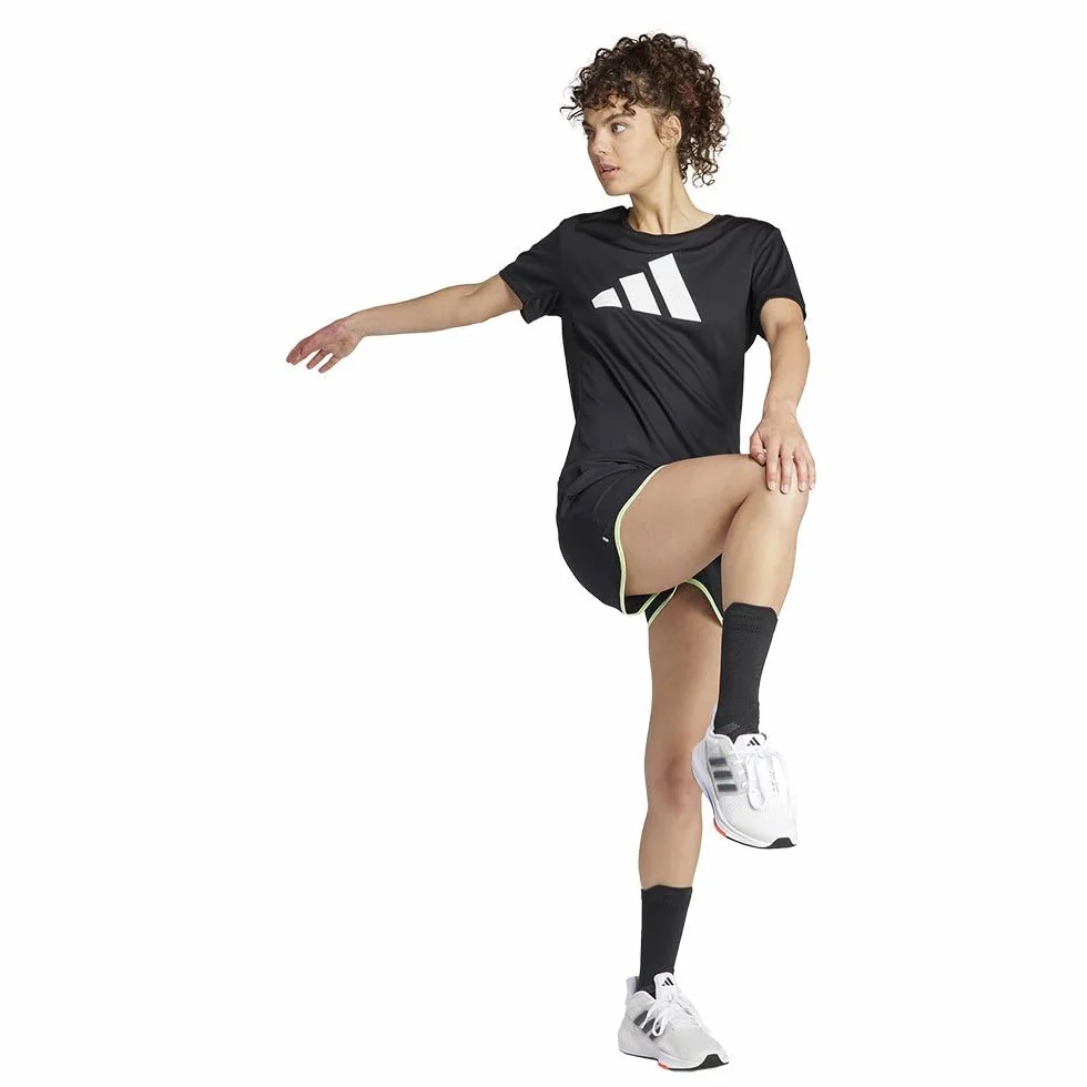 adidas Damskie szorty Run It, XS4 czarne, Czarny, XS