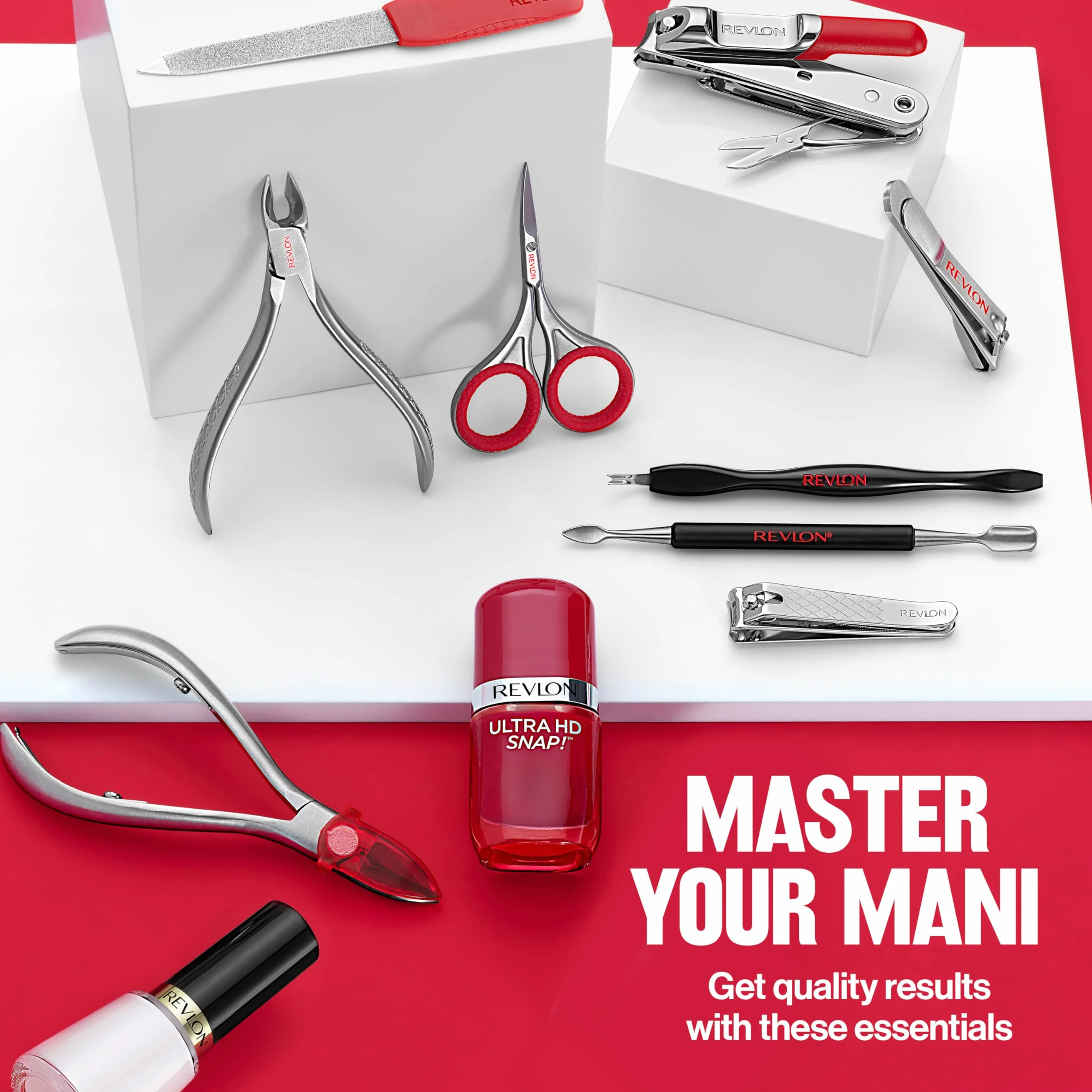 Revlon Trymer do skórek z pełną szczęką, narzędzie do skórek, wykonane z wysokiej jakości stali nierdzewnej i precyzyjnego ostrza, łatwe do ściskania sprężyny, 1 liczba